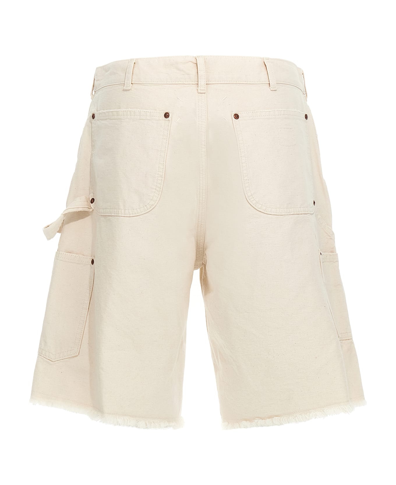 Maison Margiela Denim Bermuda Shorts - Beige