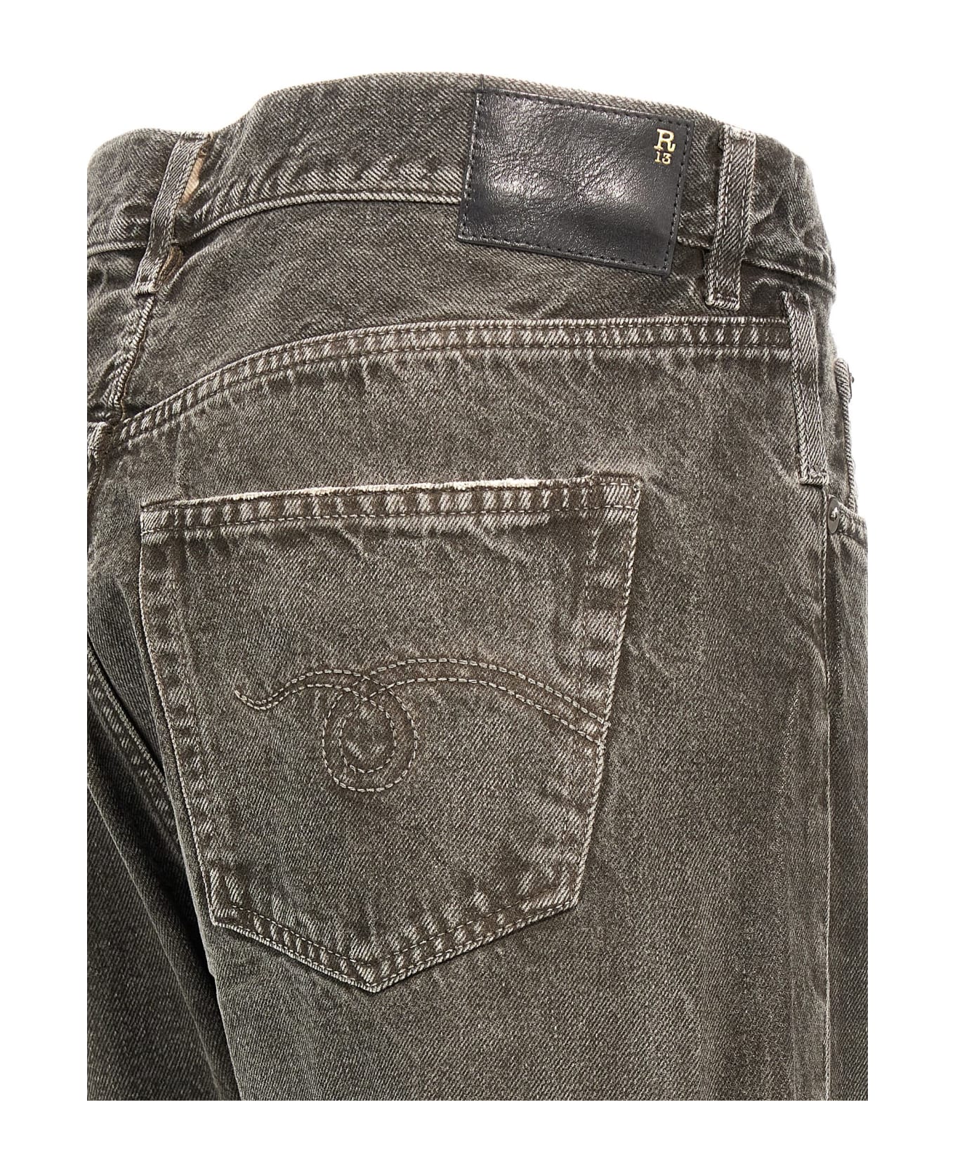 R13 
cross Over
 Jeans - Gray