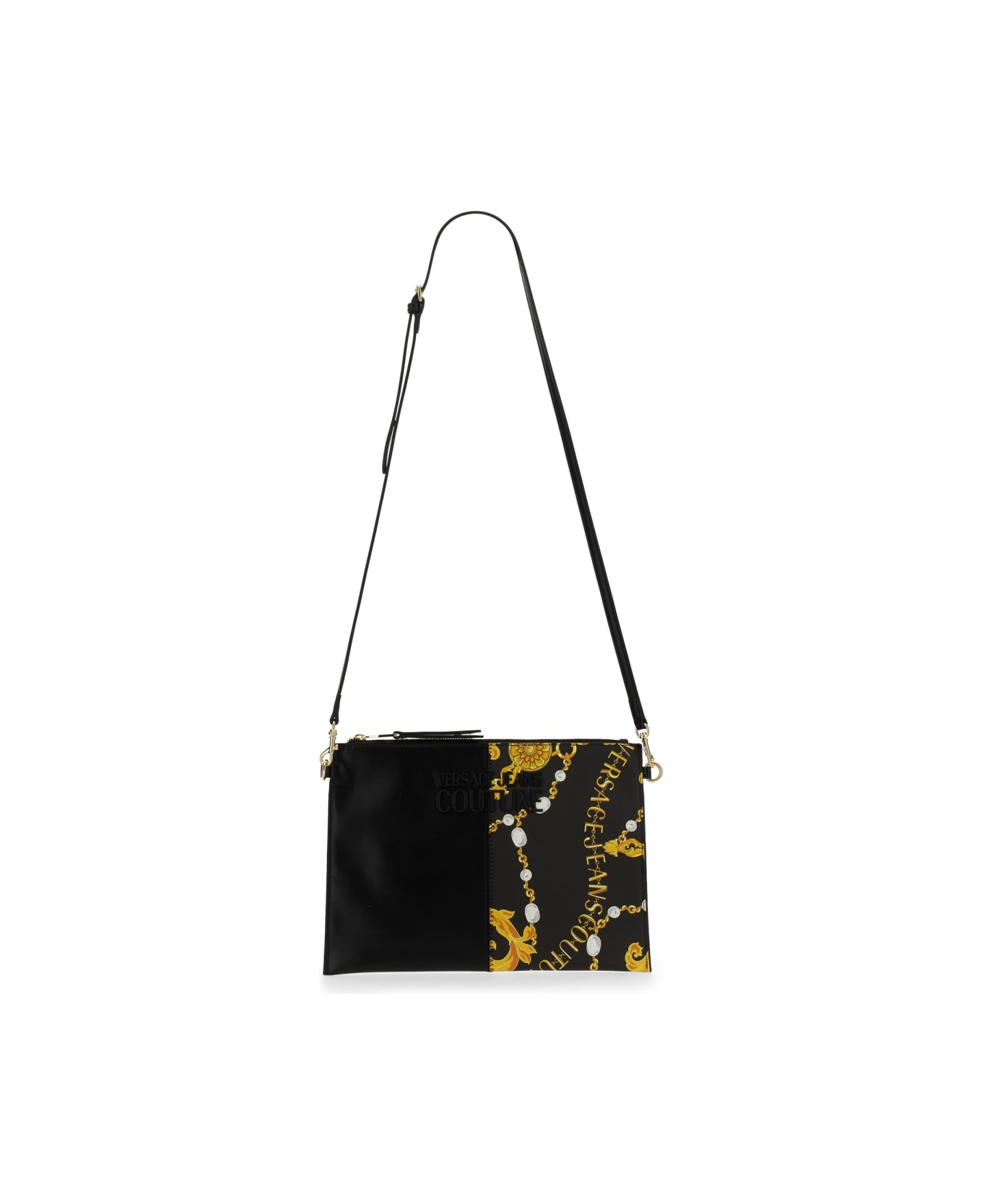 Versace Jeans Couture Chain Couture Clutch Bag - Black