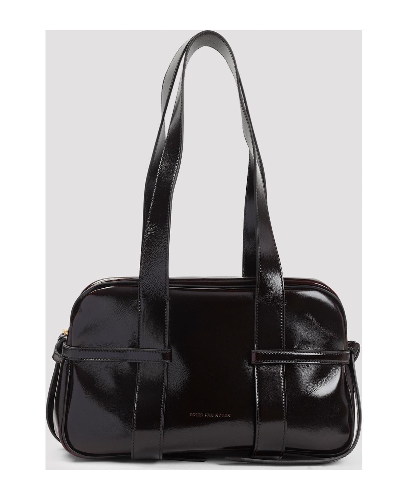 Dries Van Noten Medium Bowling Shoulder Bag - Ruby