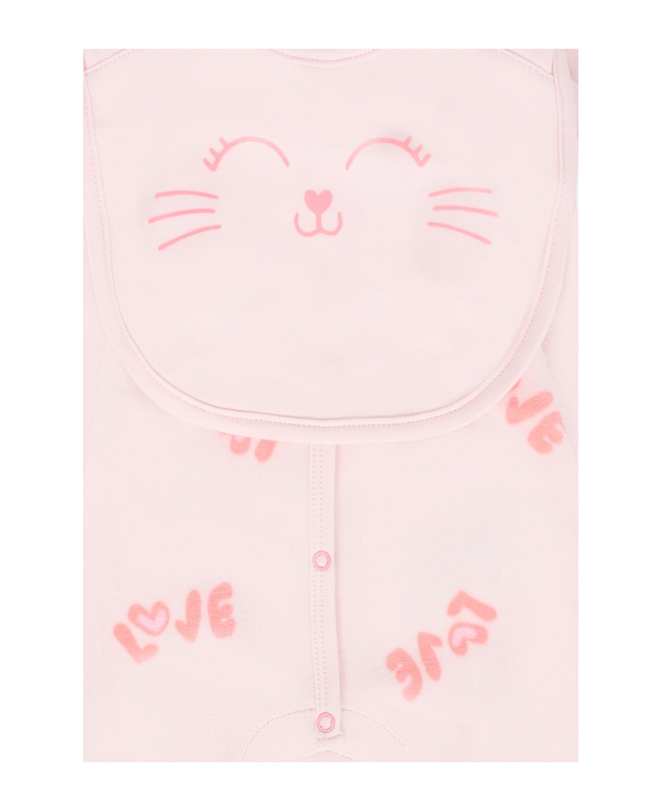 Billieblush Pink Babygrow Set For Baby Girl With Writing - Pink
