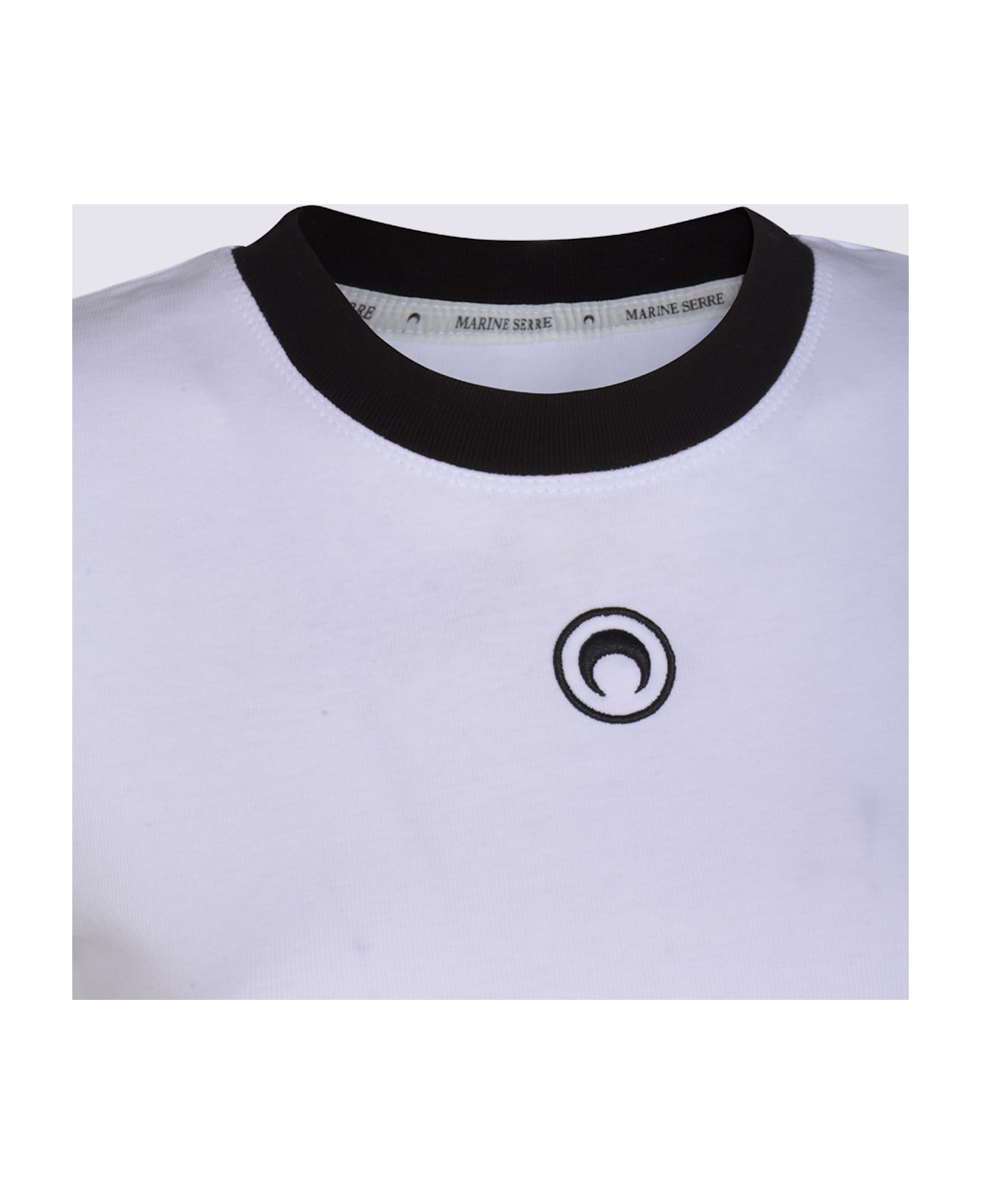 Marine Serre White Cotton T-shirt - White