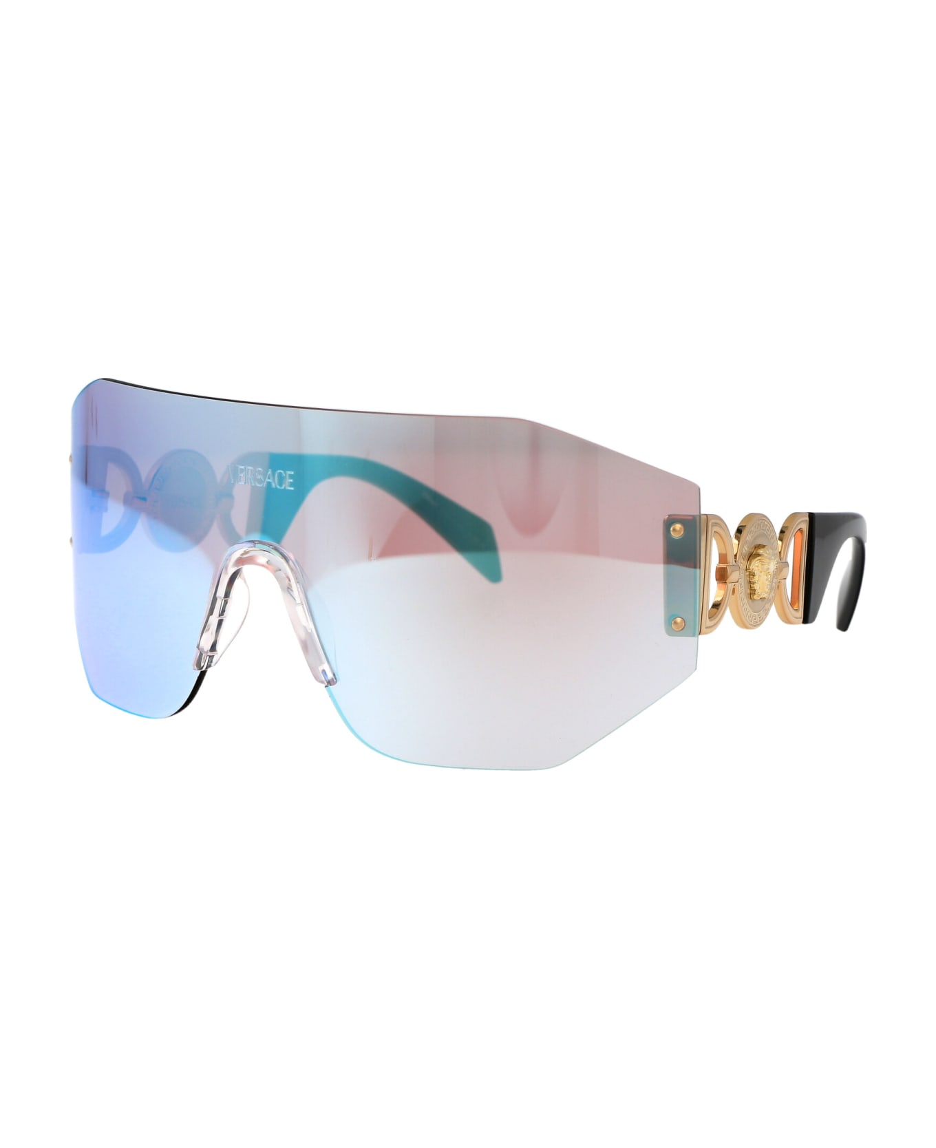 Versace Eyewear 0ve2258 Sunglasses - 1002MA Pink Mirror Blue