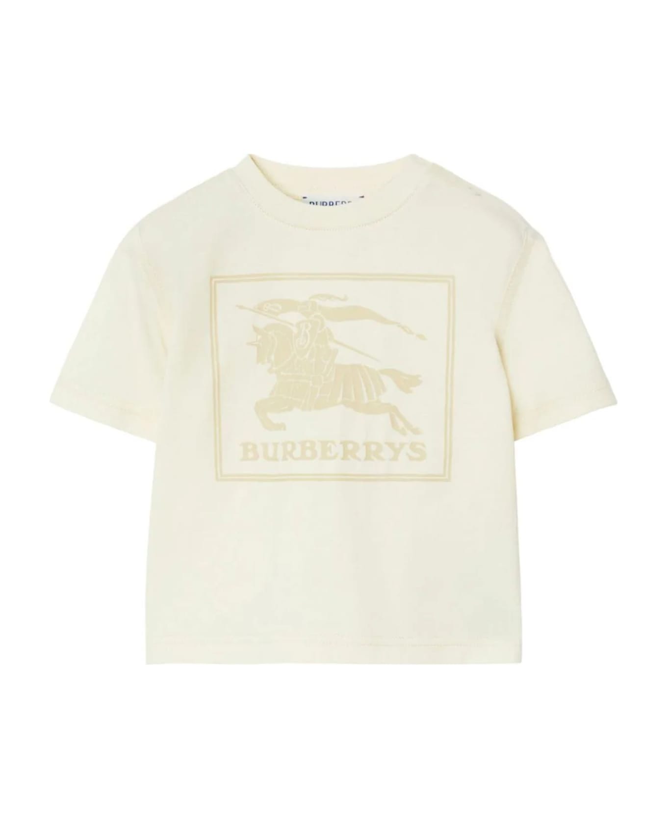 Burberry Light Beige Cotton T-shirt Tシャツ＆ポロシャツ