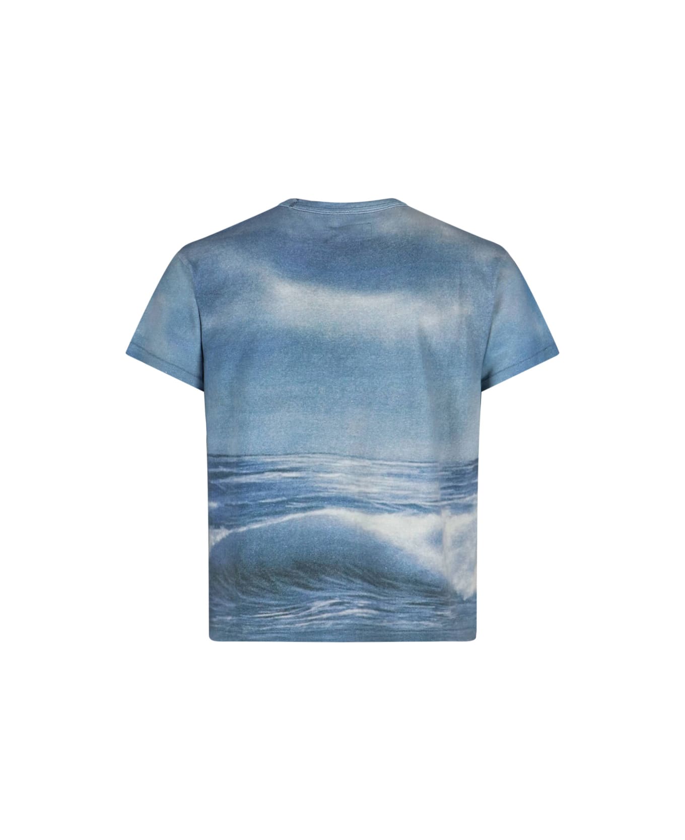 ERL Maxi Print T-shirt - Light Blue