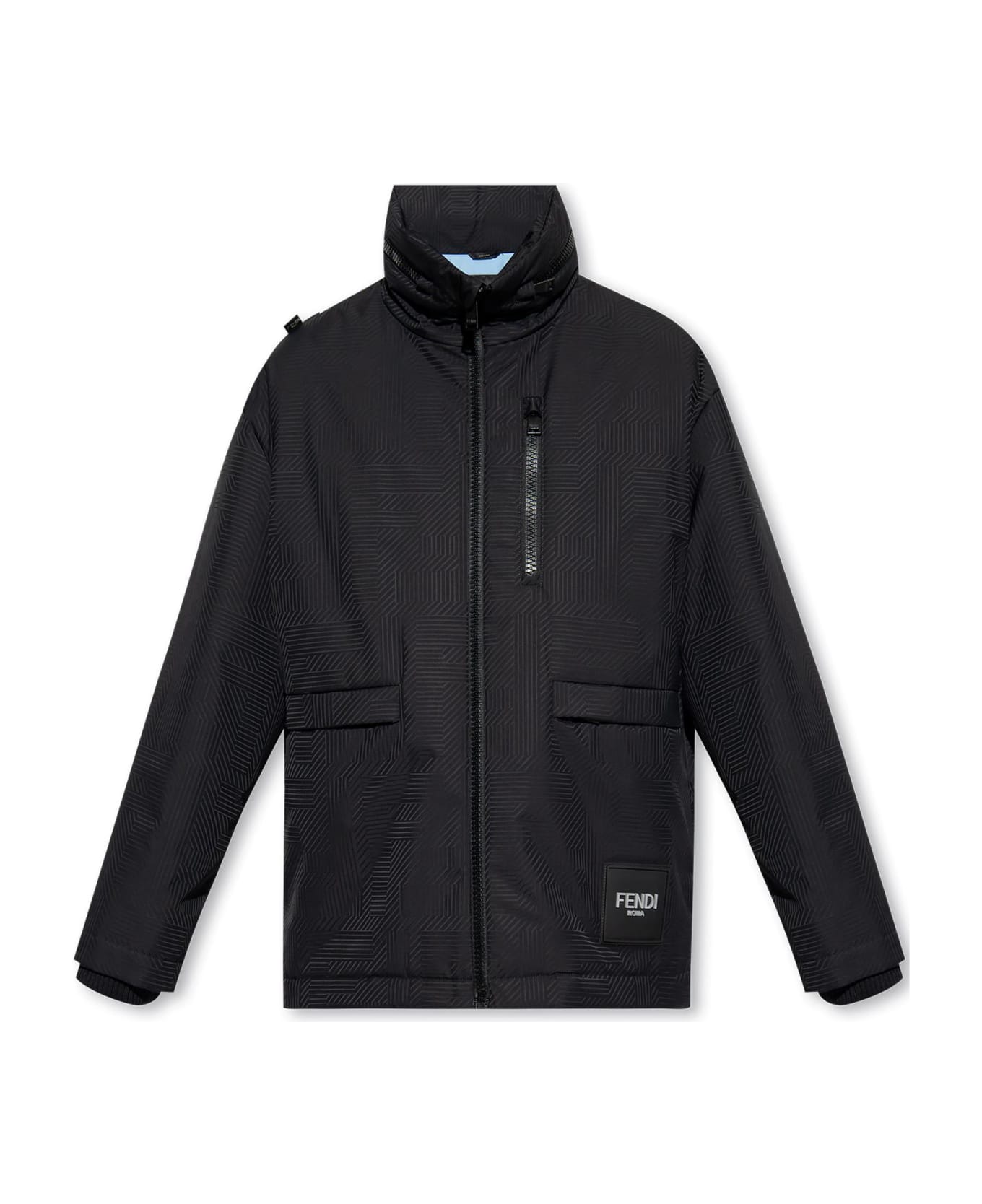 Fendi Monogrammed Ski Jacket - BLACK