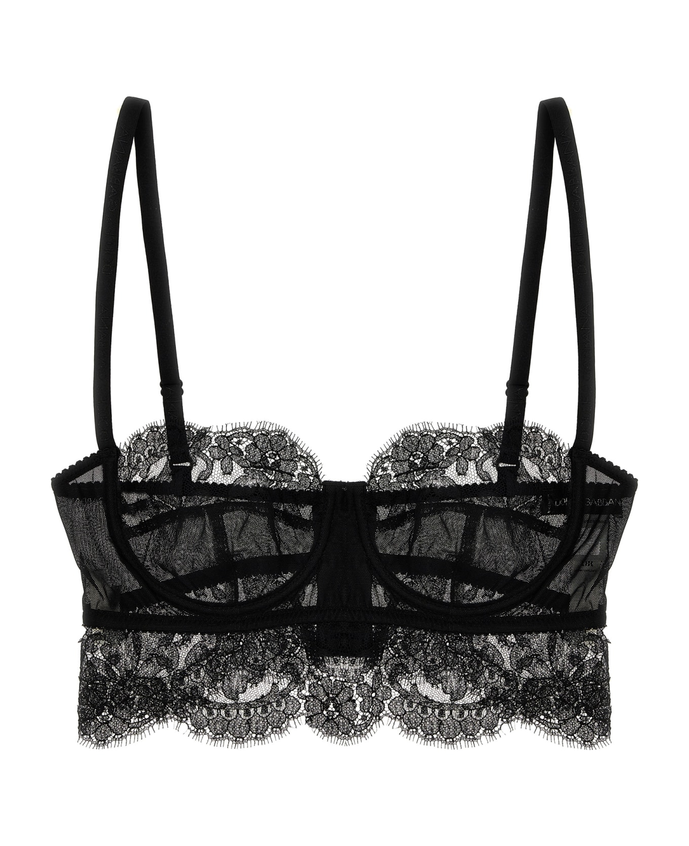 Dolce & Gabbana Lace Bralette - Black ブラジャー