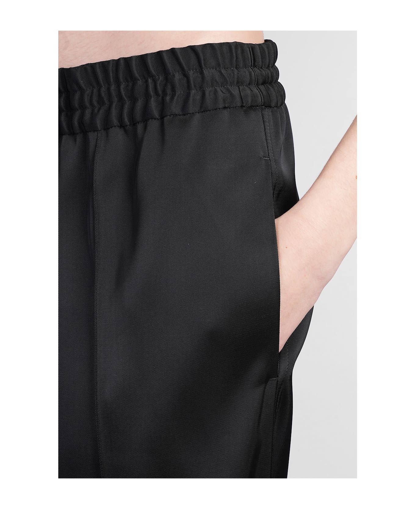 Jil Sander Trousers 07 Pants In Black Viscose - black