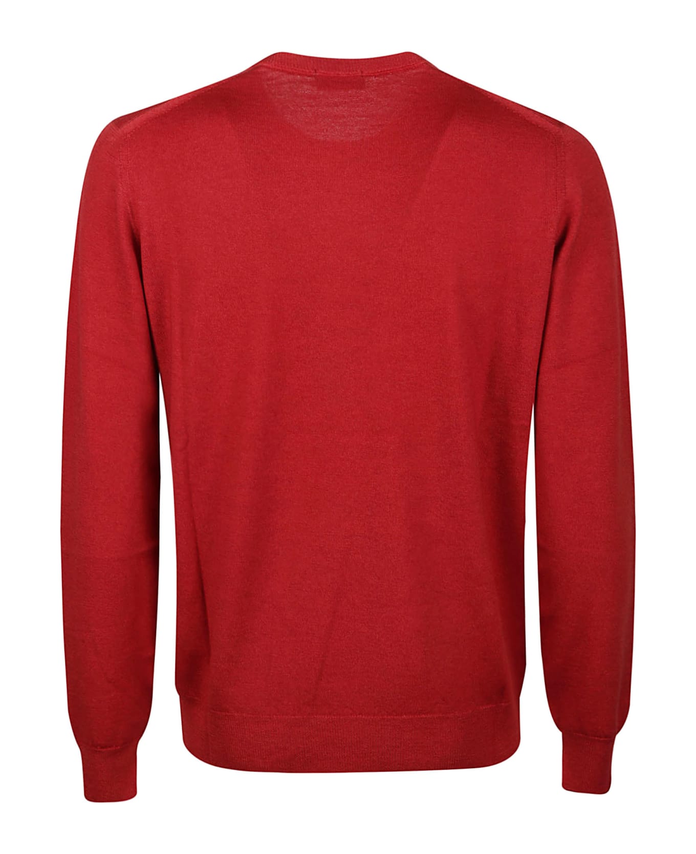 Drumohr Long Sleeve Shaved Sweater - Rosso ニットウェア