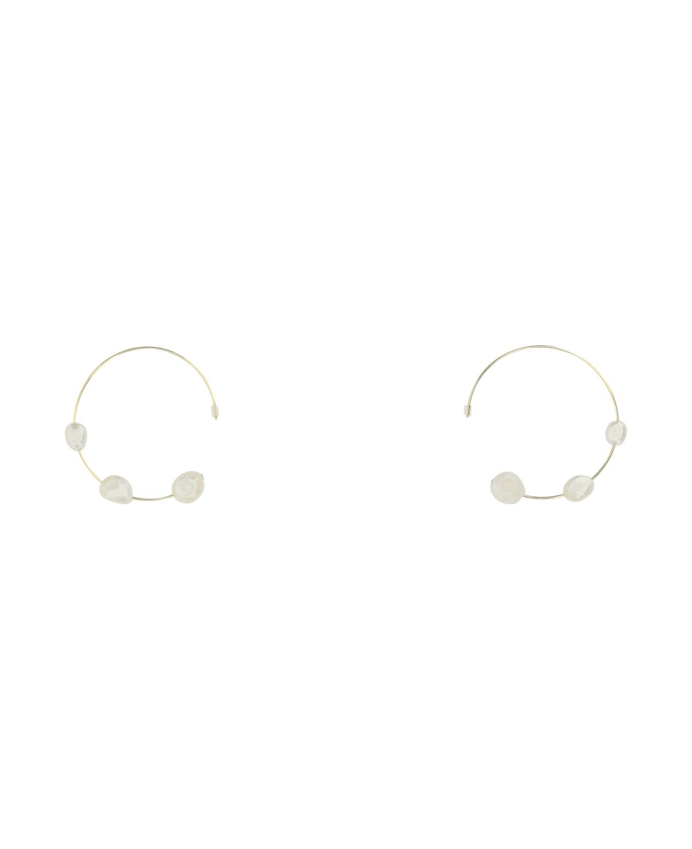 Cult Gaia Gold Metal Nubia Earrings - PEARL イヤリング