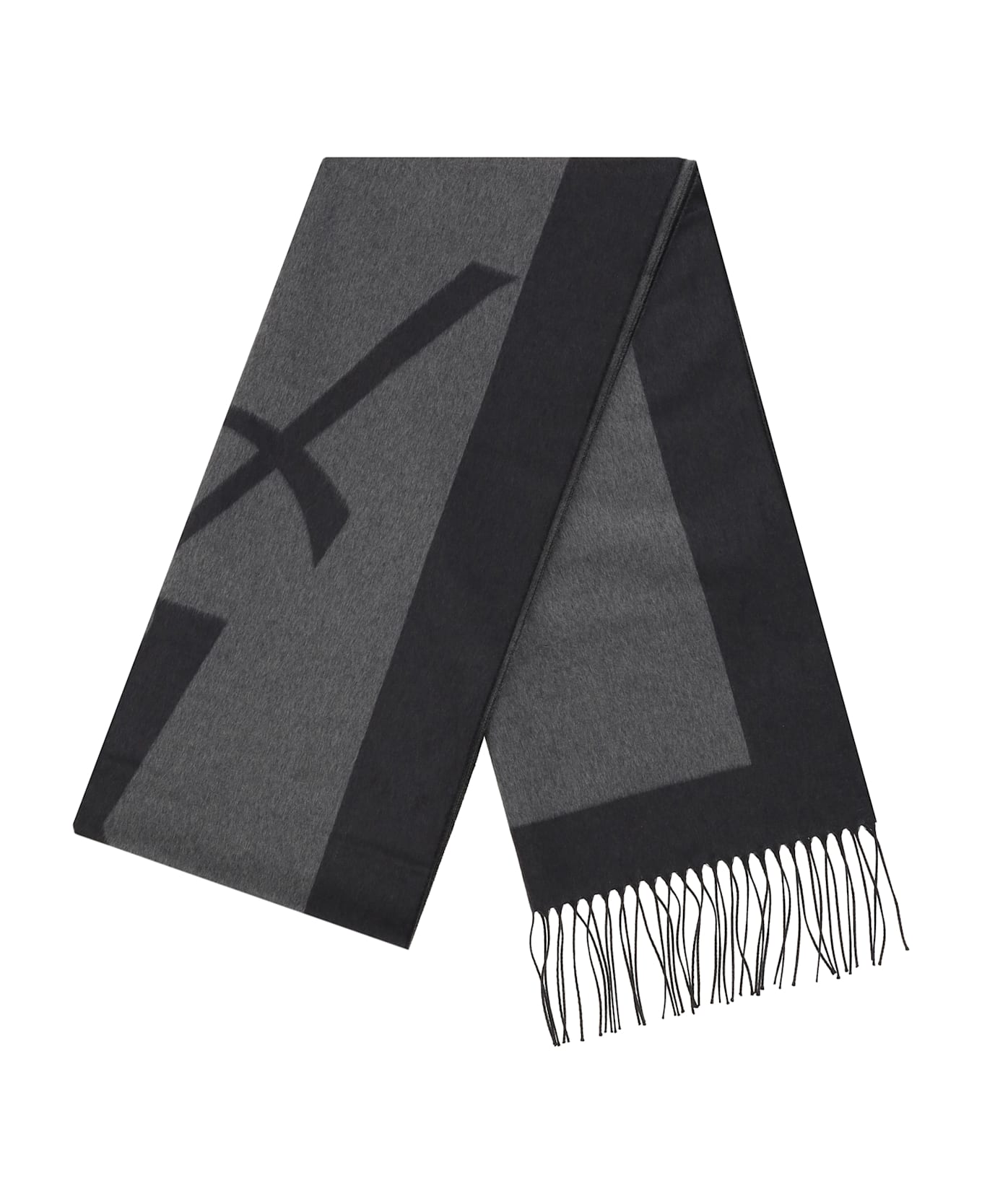 Saint Laurent Cassandre Scarf - Graphite/dark Grey スカーフ