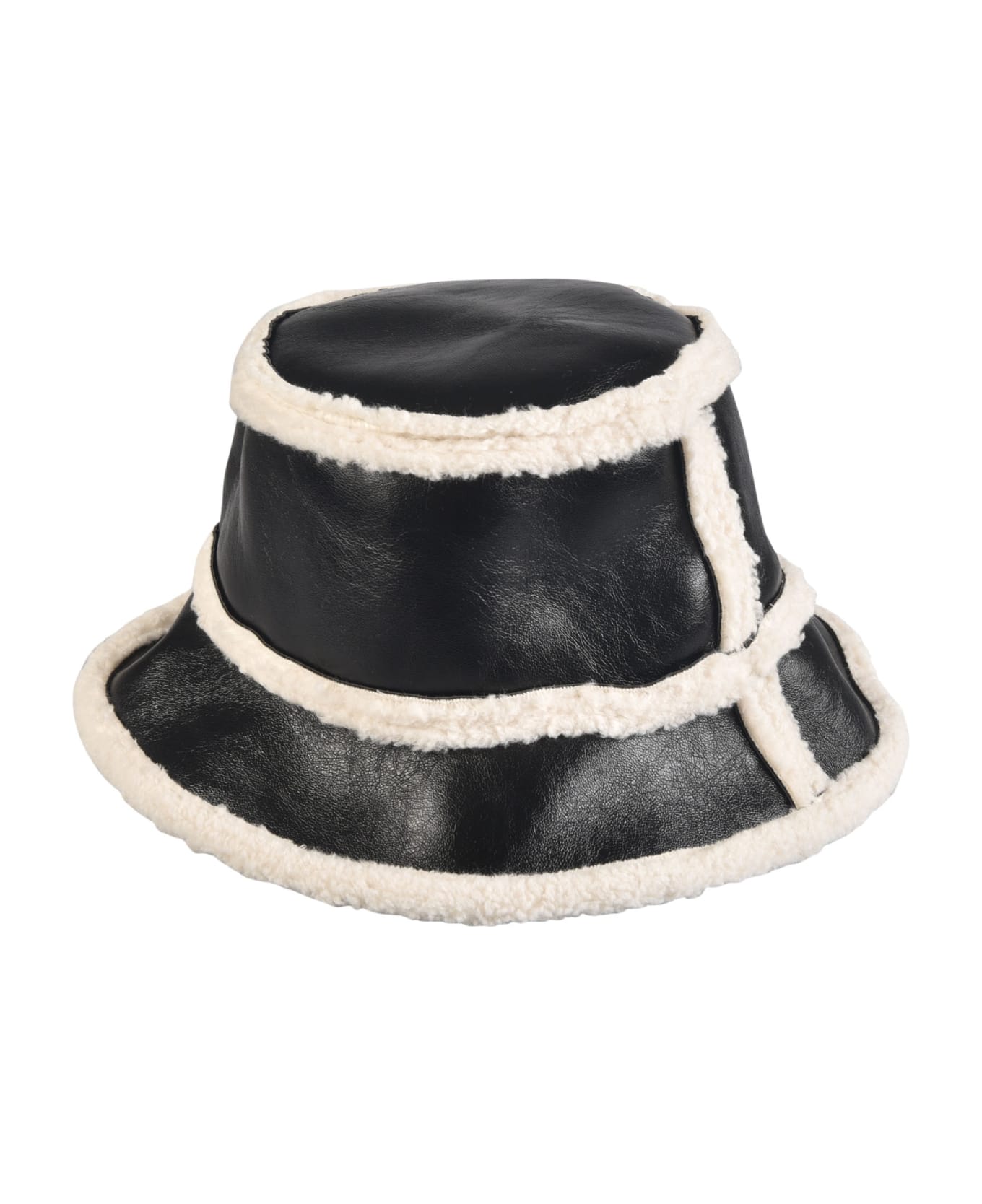 STAND STUDIO Fur Detailed Stand Hat - Nero 帽子