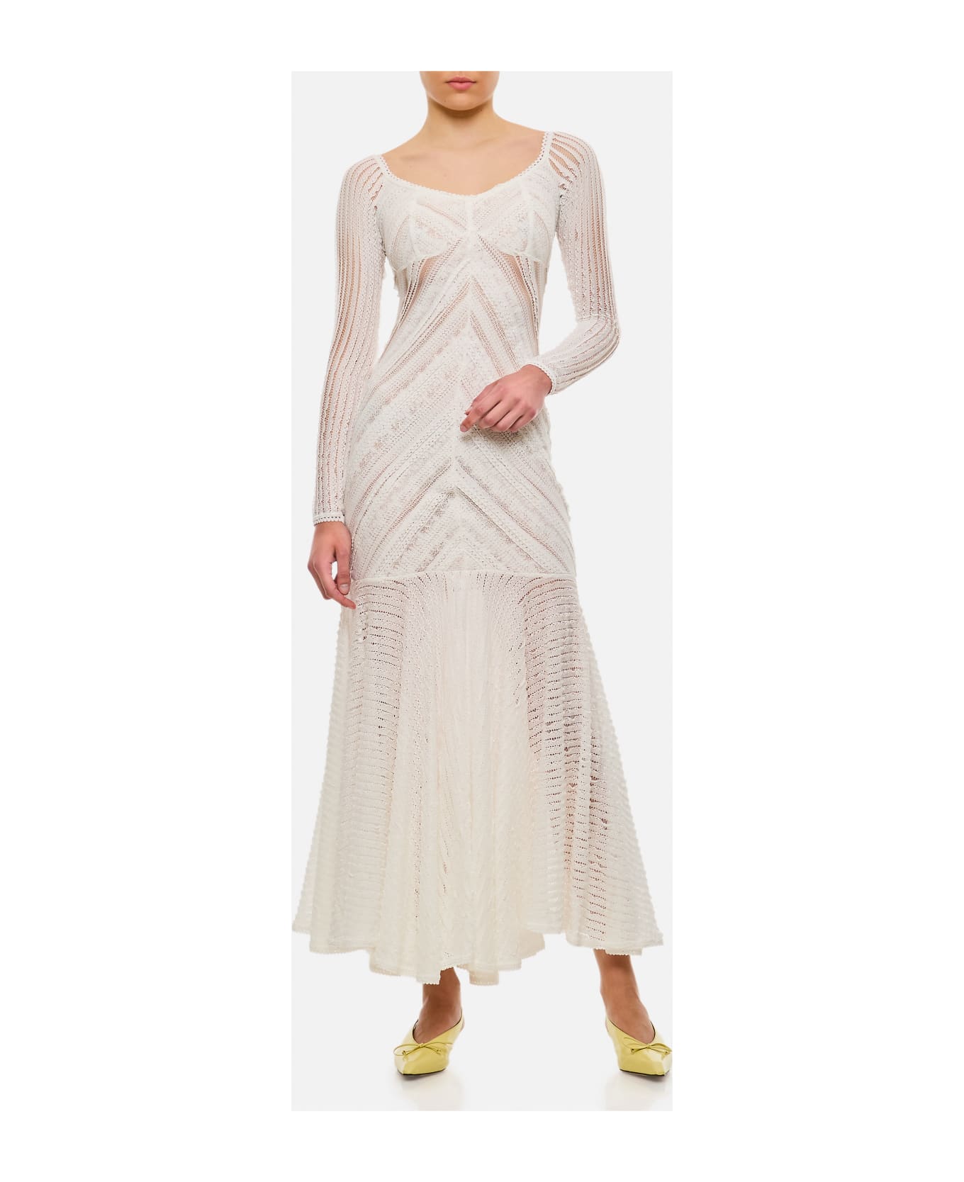 Charo Ruiz Souley Long Dress - White ワンピース＆ドレス