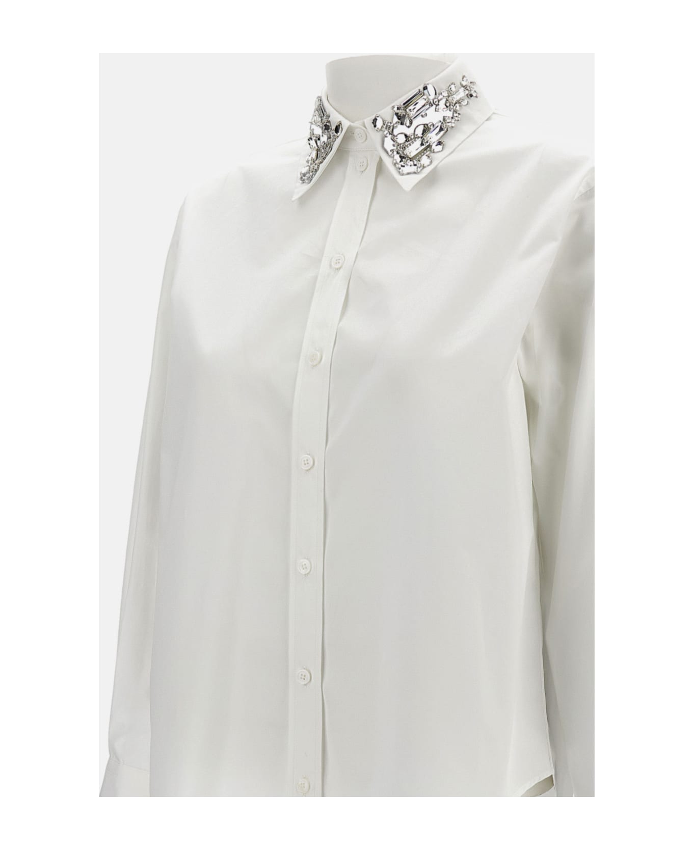 Alexander McQueen Shirt With Crystals - White