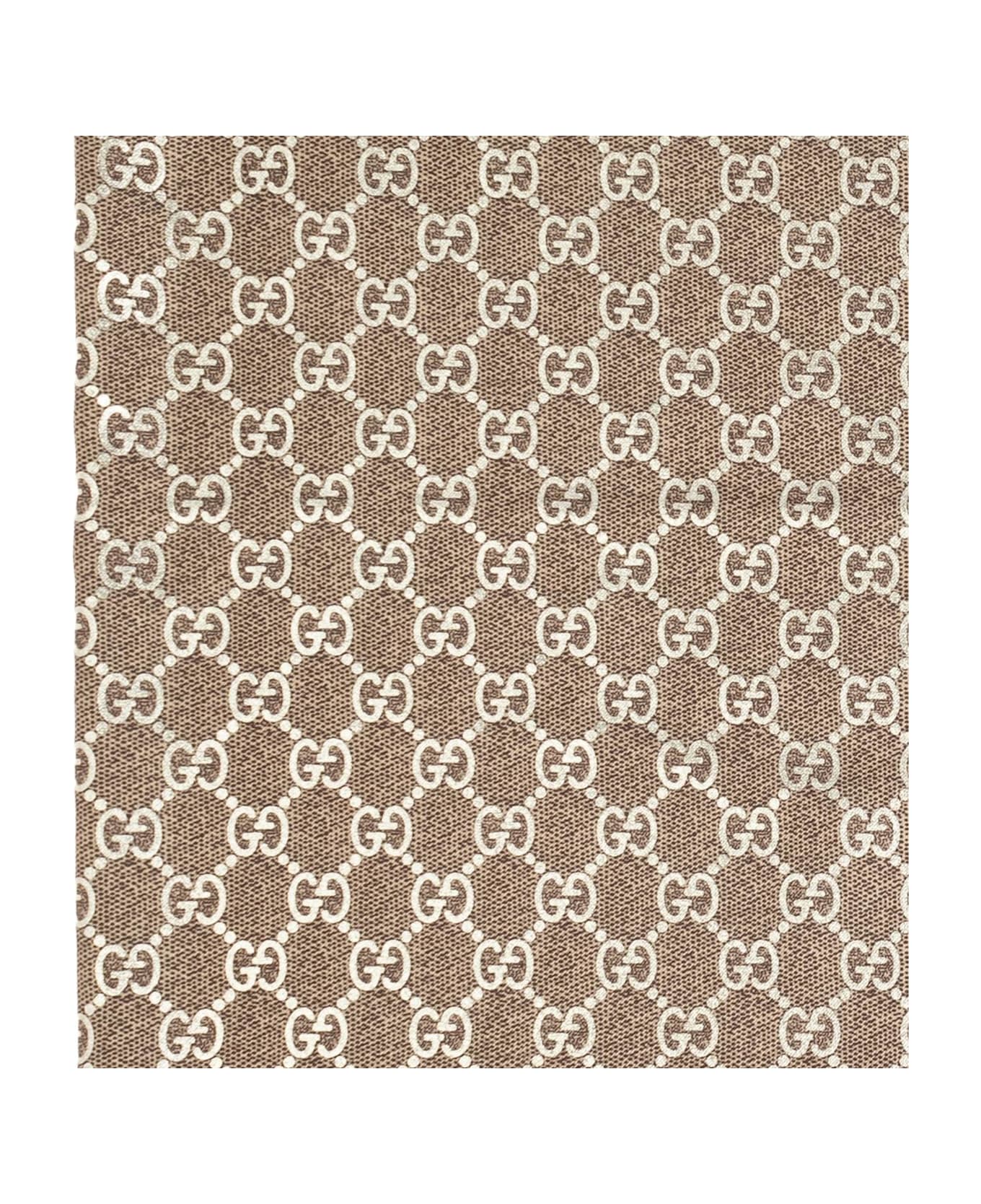 Gucci Silk Scarf - Camel E Light Brown