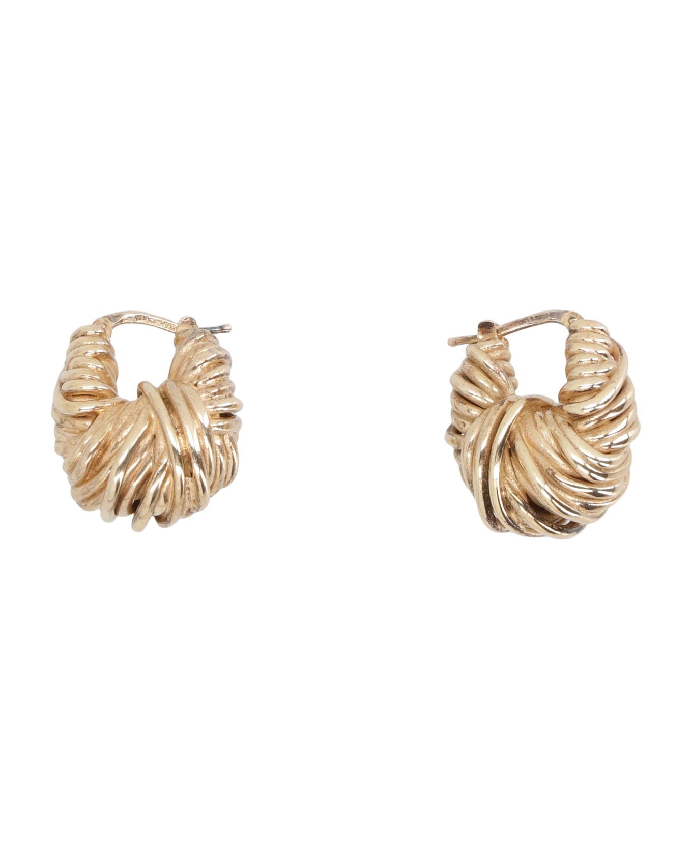 Bottega Veneta Knot Earrings - Golden
