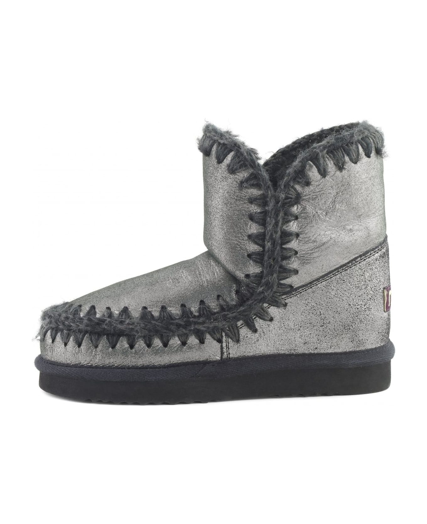 Mou Microglitter Black Double-face Sheepskin Eskimo 18 - Black