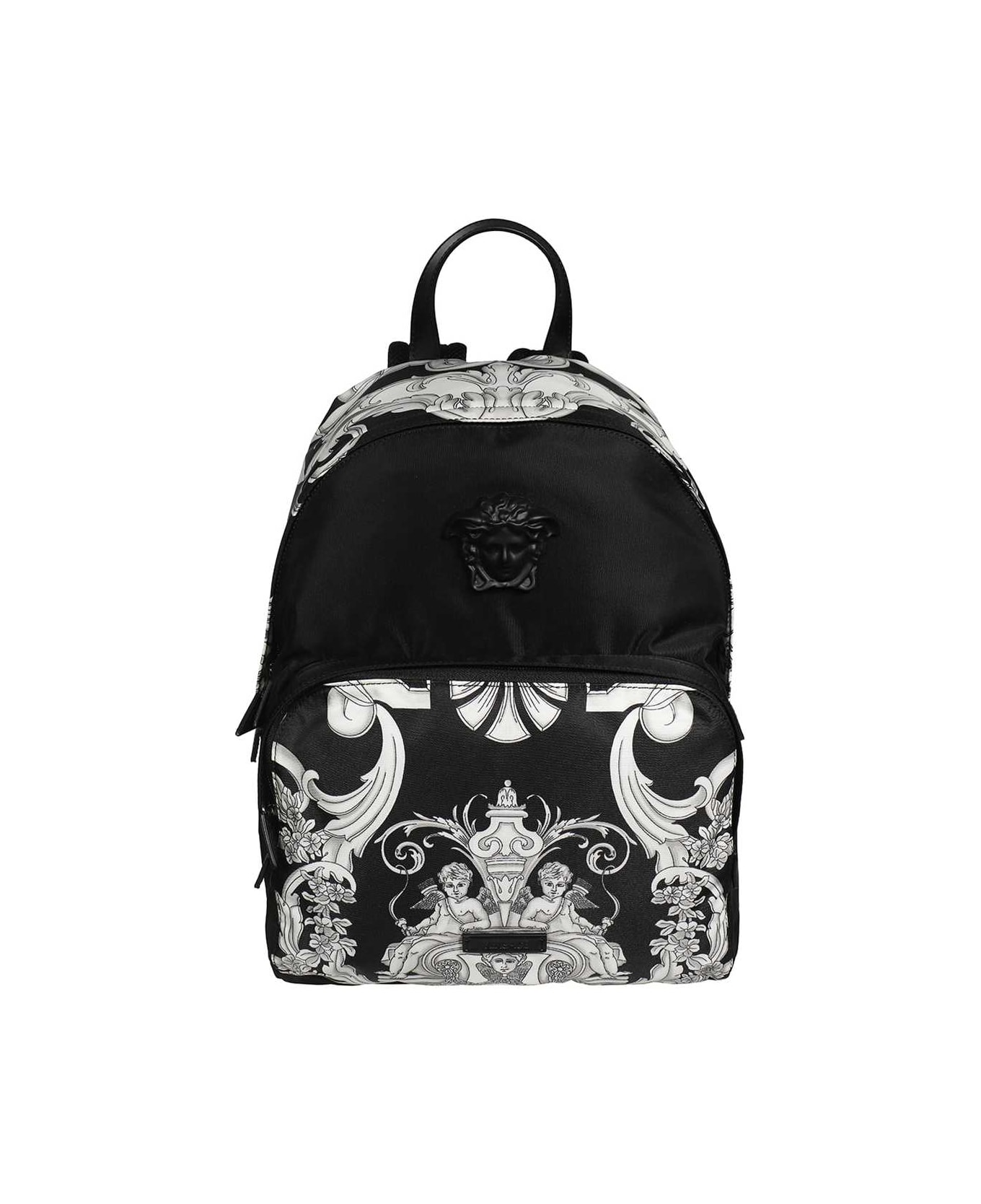 Versace Printed Backpack - black