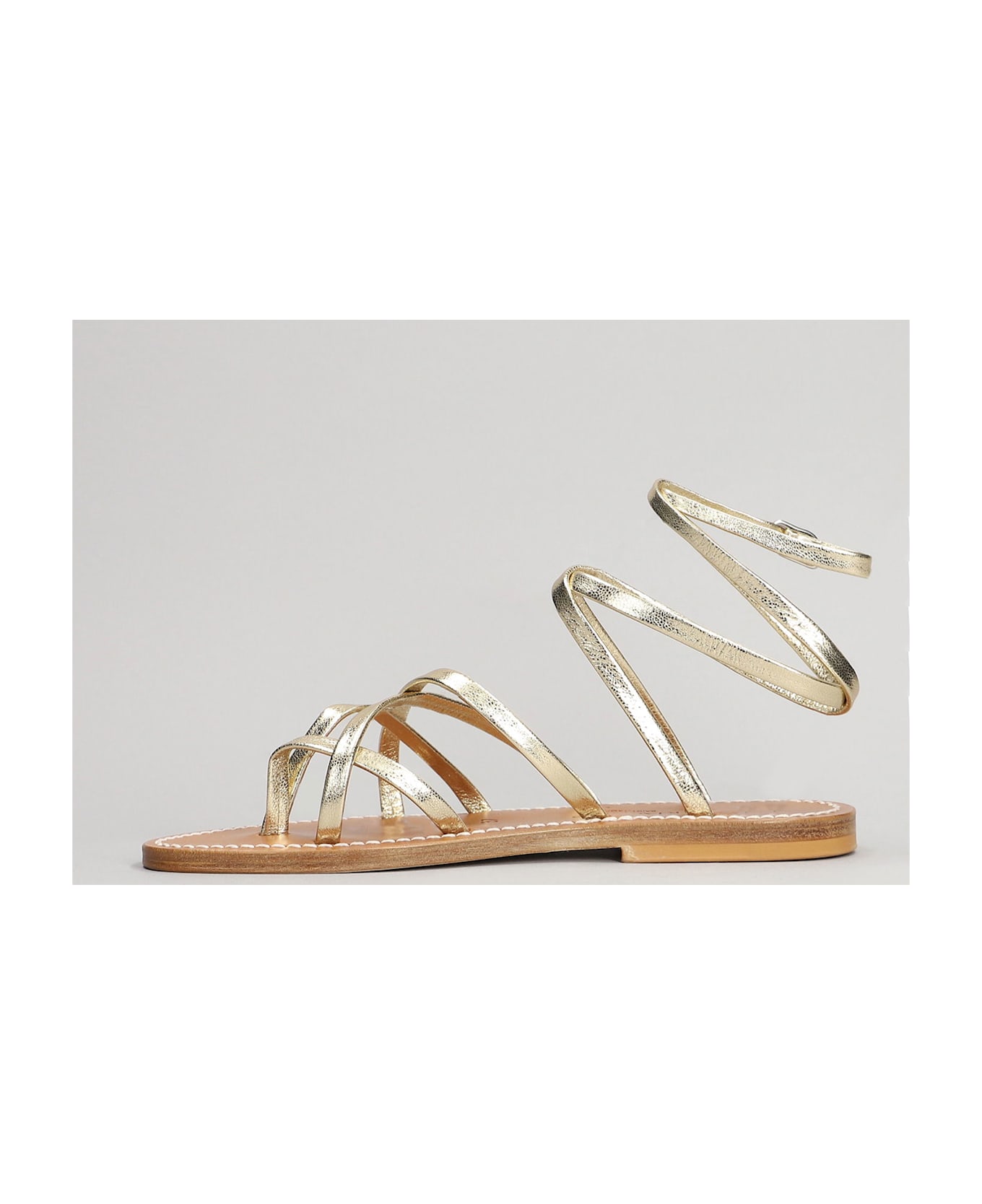 K.Jacques Zenobie F Flats In Gold Leather - gold