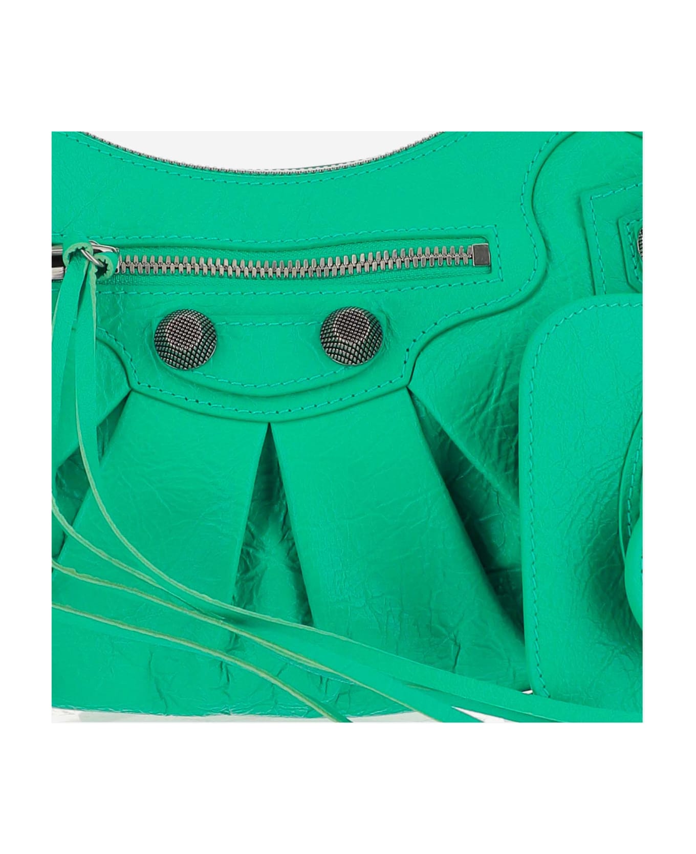 Balenciaga Le Cagole Leather Cross-body Bag - Green トートバッグ