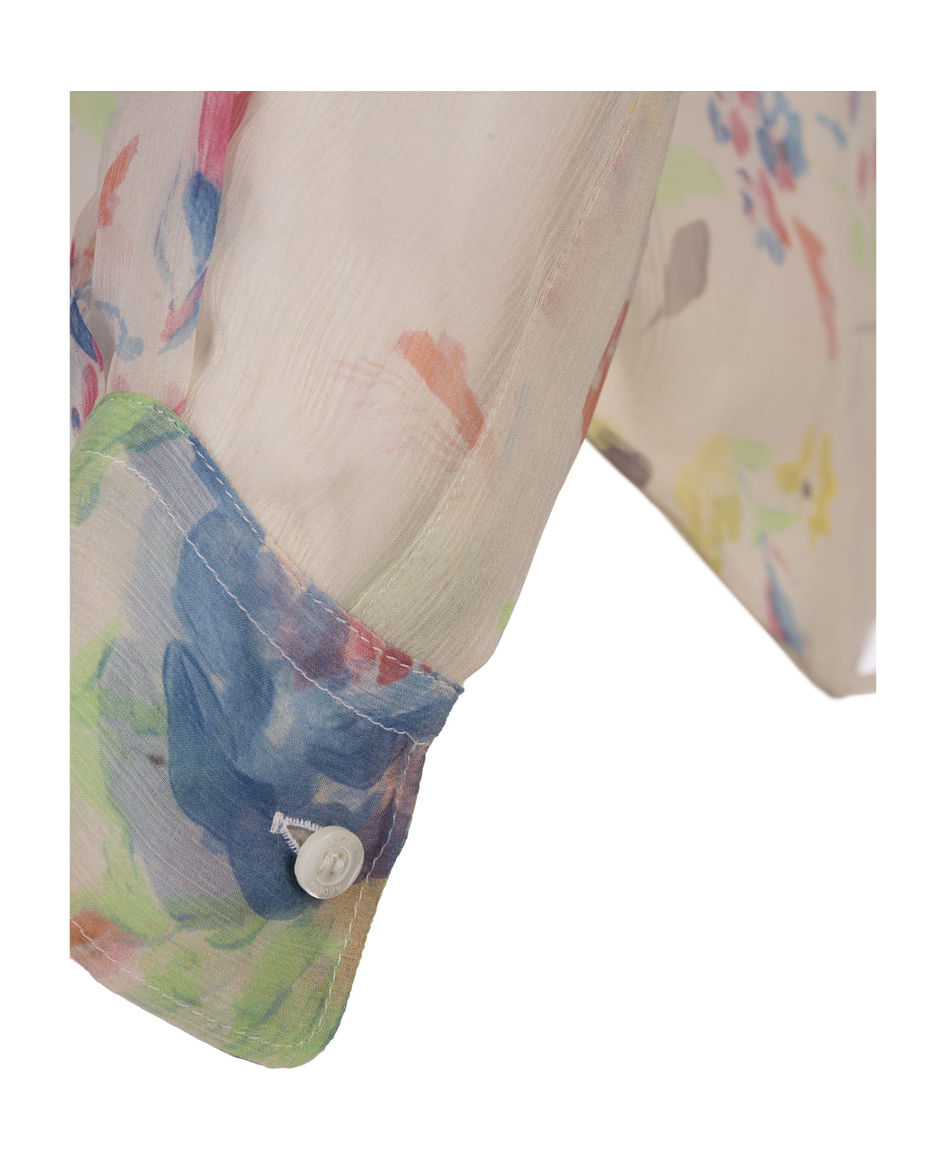 Aspesi Flower Silk Shirt - Multicolour ブラウス