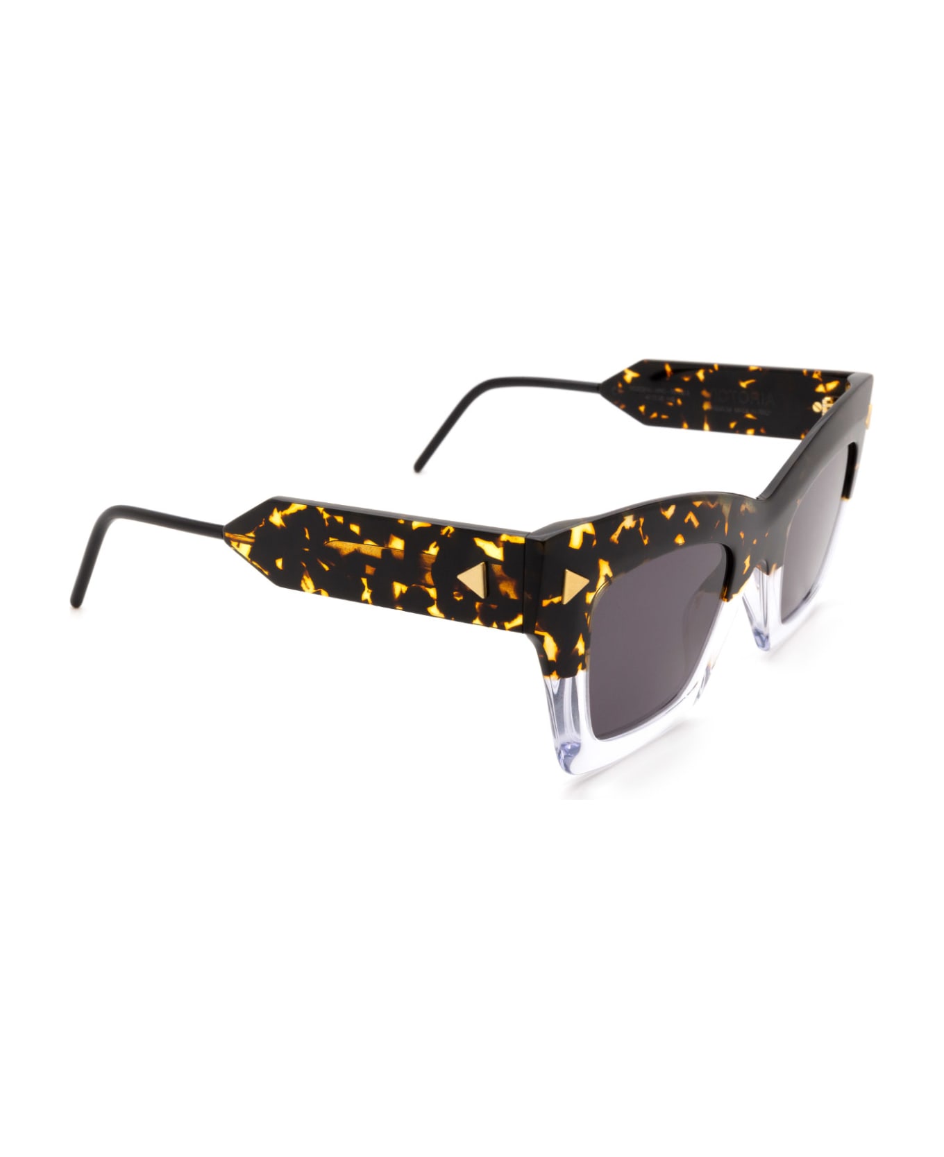 SO.YA Victoria Shiny Havana & Crystal Sunglasses - Shiny Havana & Crystal