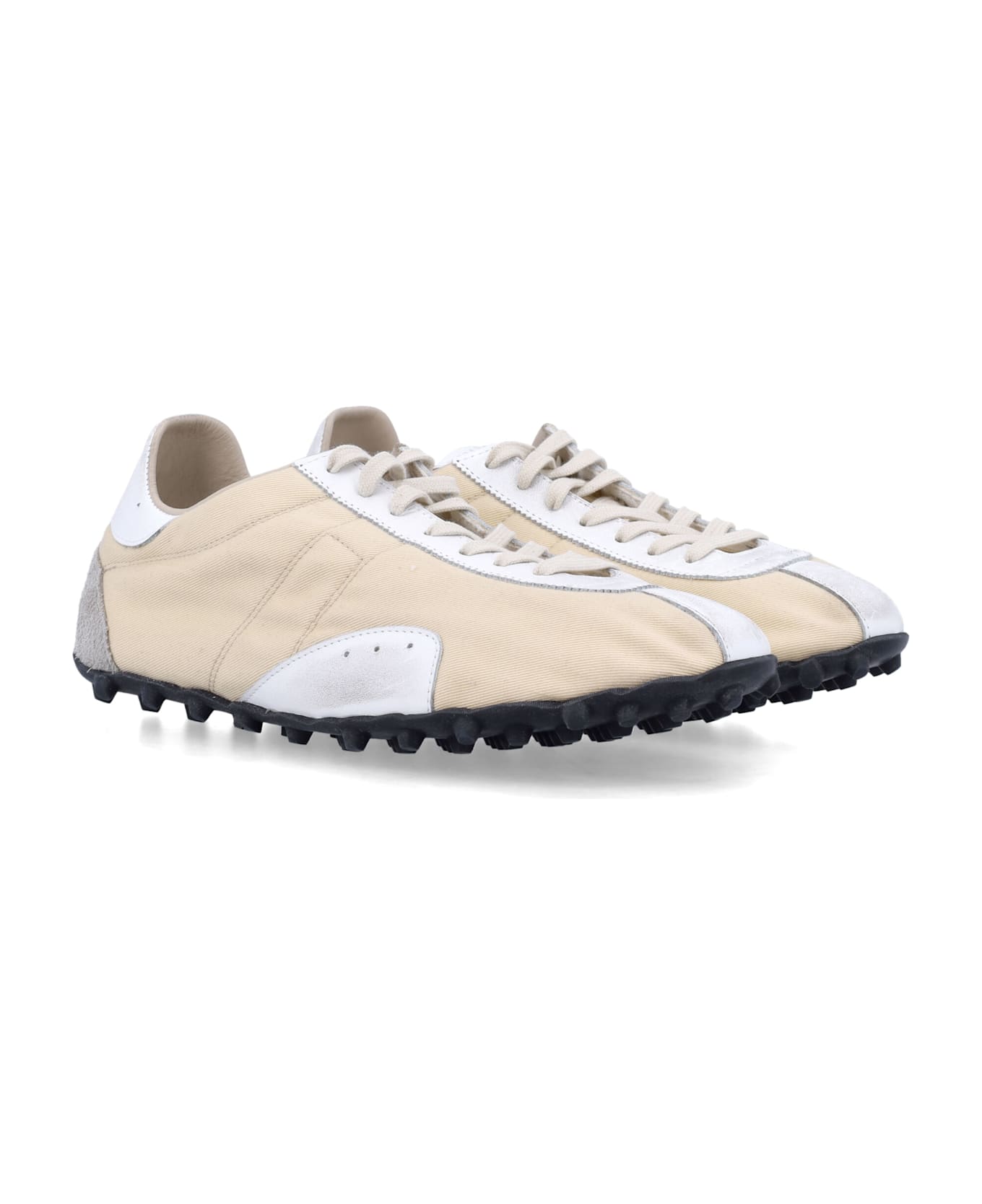 Maison Margiela Sprinters Woman
s Sneakers - Yellow Pale/White/Antique White
