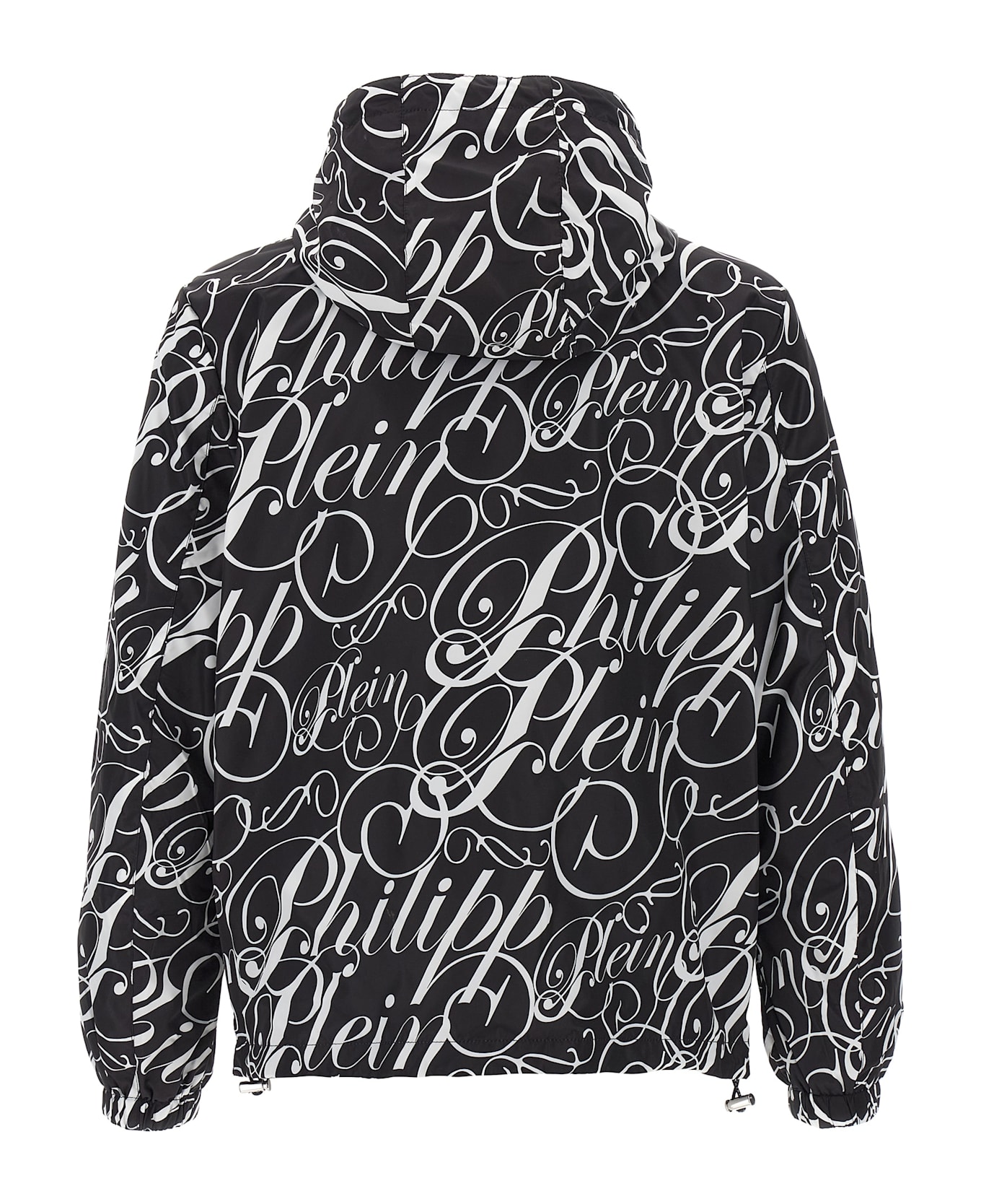 Philipp Plein All-over Logo Jacket - White/Black