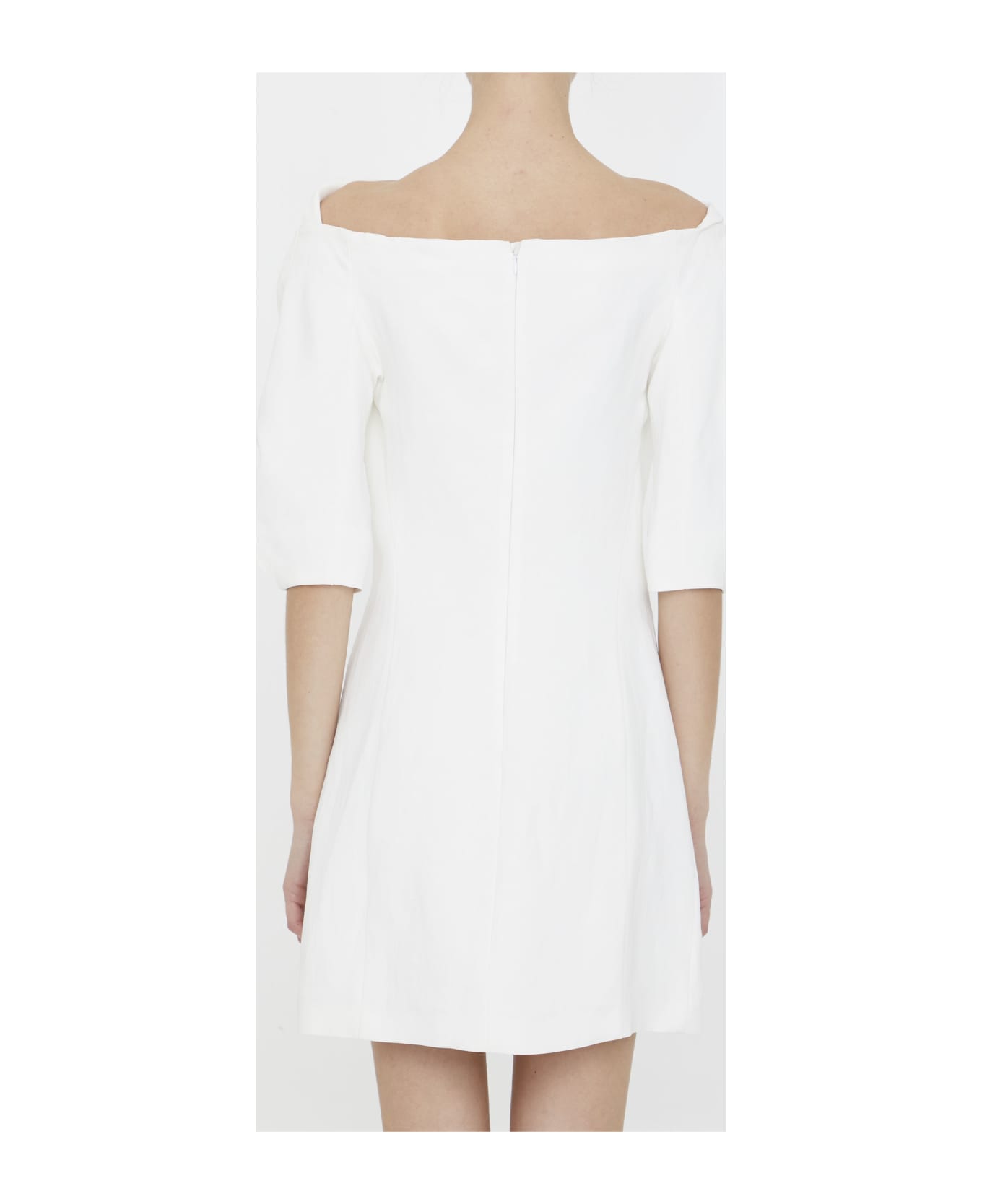 Jil Sander Linen And Viscose Dress - WHITE ワンピース＆ドレス