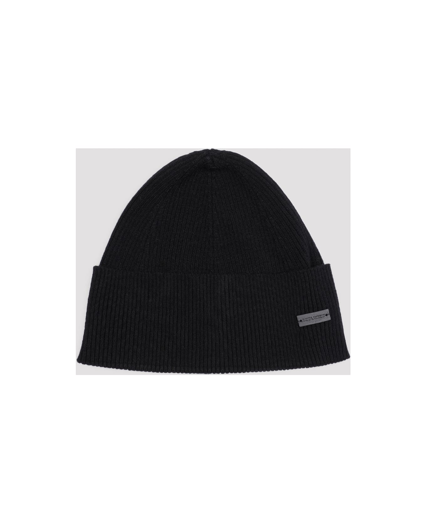 Saint Laurent Beanie Hat - Black