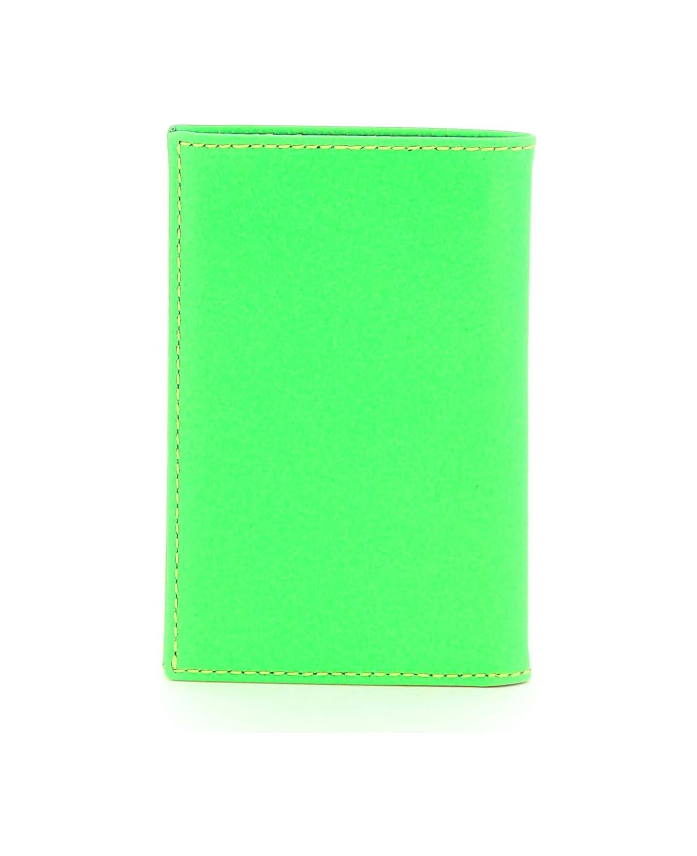 Comme des Garçons Wallet Super Fluo Wallet - GREEN (Blue) 財布