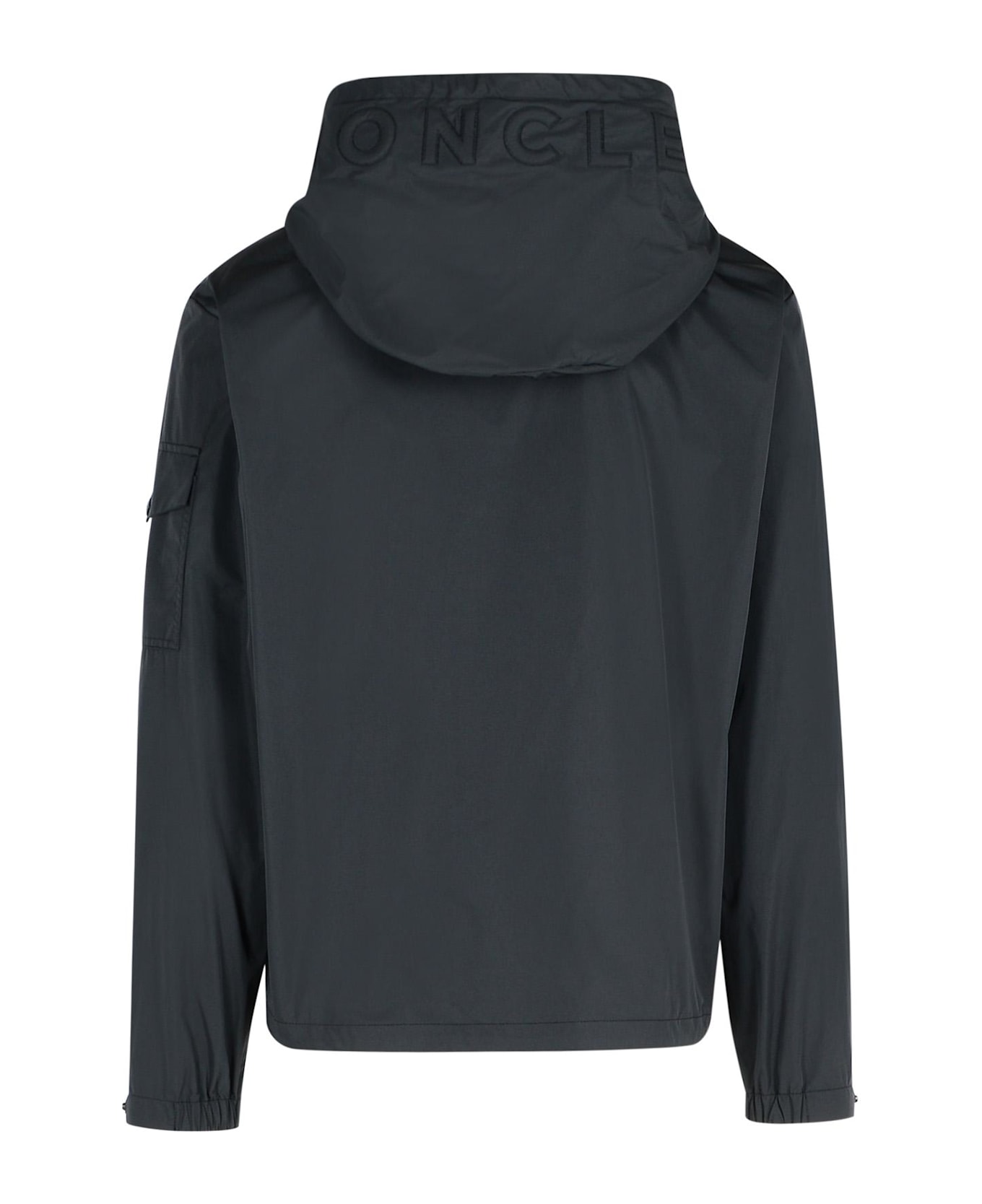 Moncler 'sassiere' Black Polyamide Jacket - Black