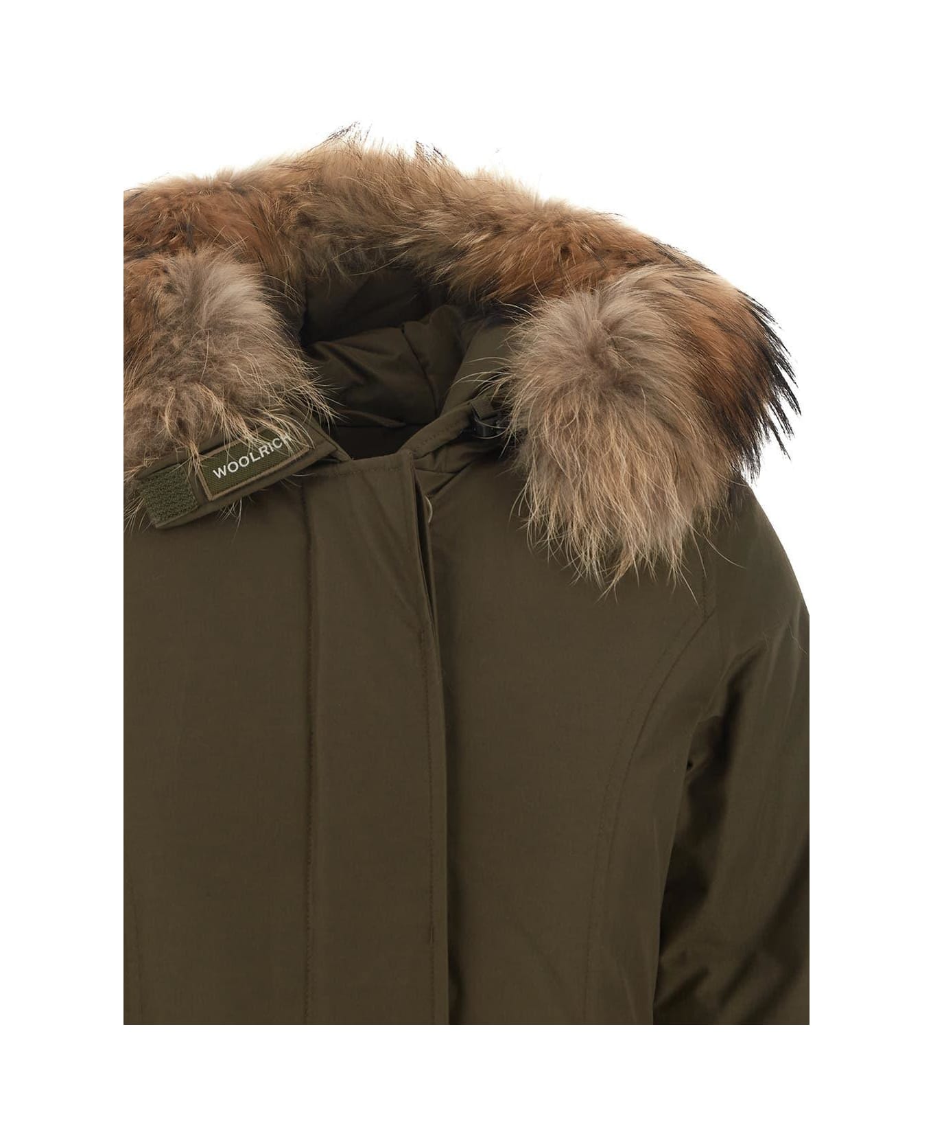 Woolrich Arctic Raccoon Parka - Green