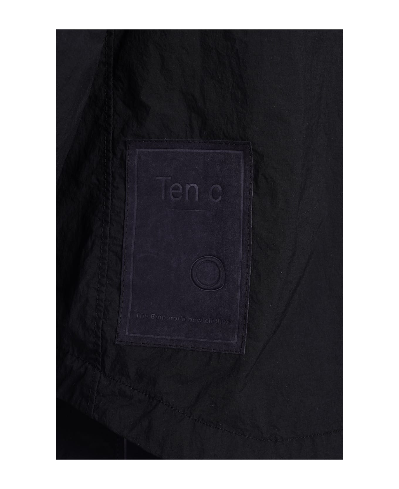 Ten C Casual Jacket In Black Polyamide - black