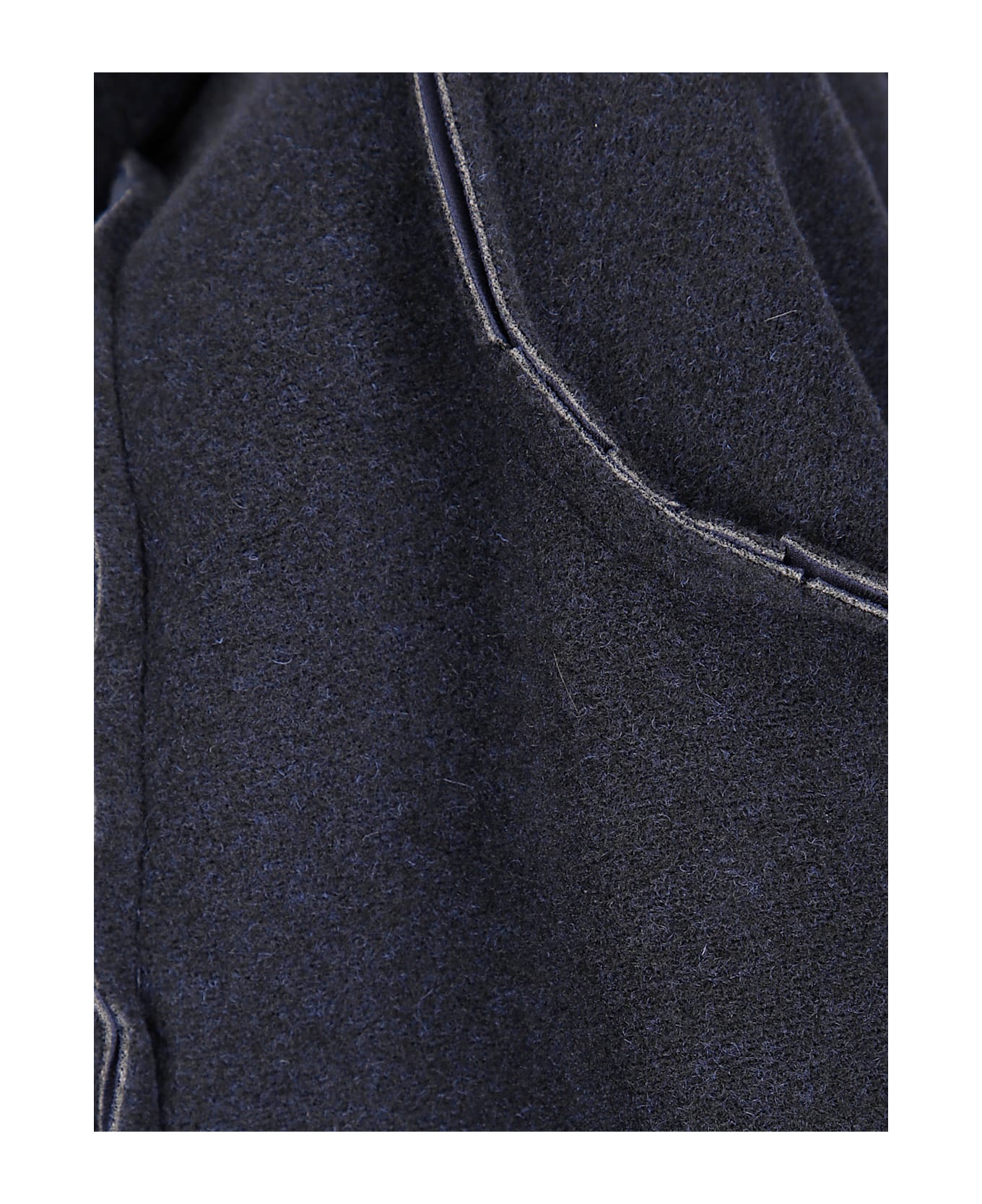 Ottolinger Felted Scuba Anorak - Dark Navy