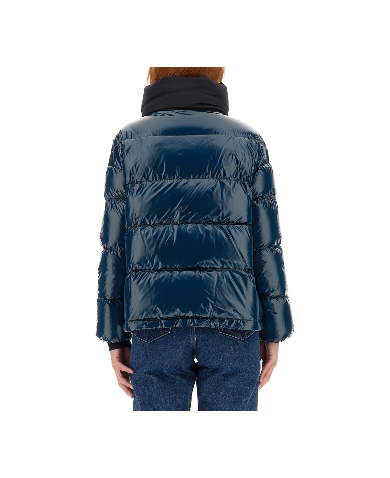 Herno Glazed Ripstop Jacket - BLUE