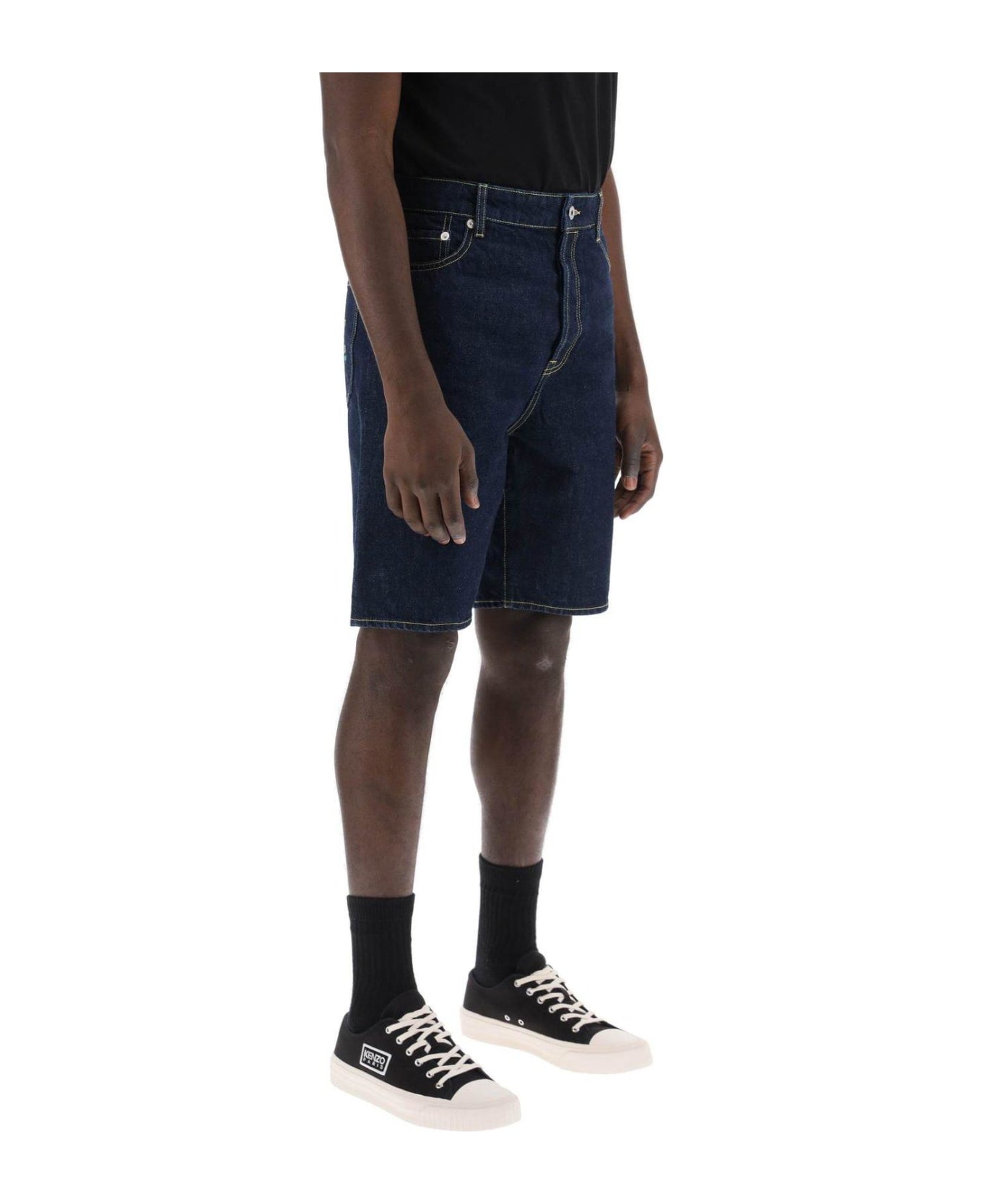 Kenzo Slim-fit Baradenim Shorts - DENIM BLUE ショートパンツ