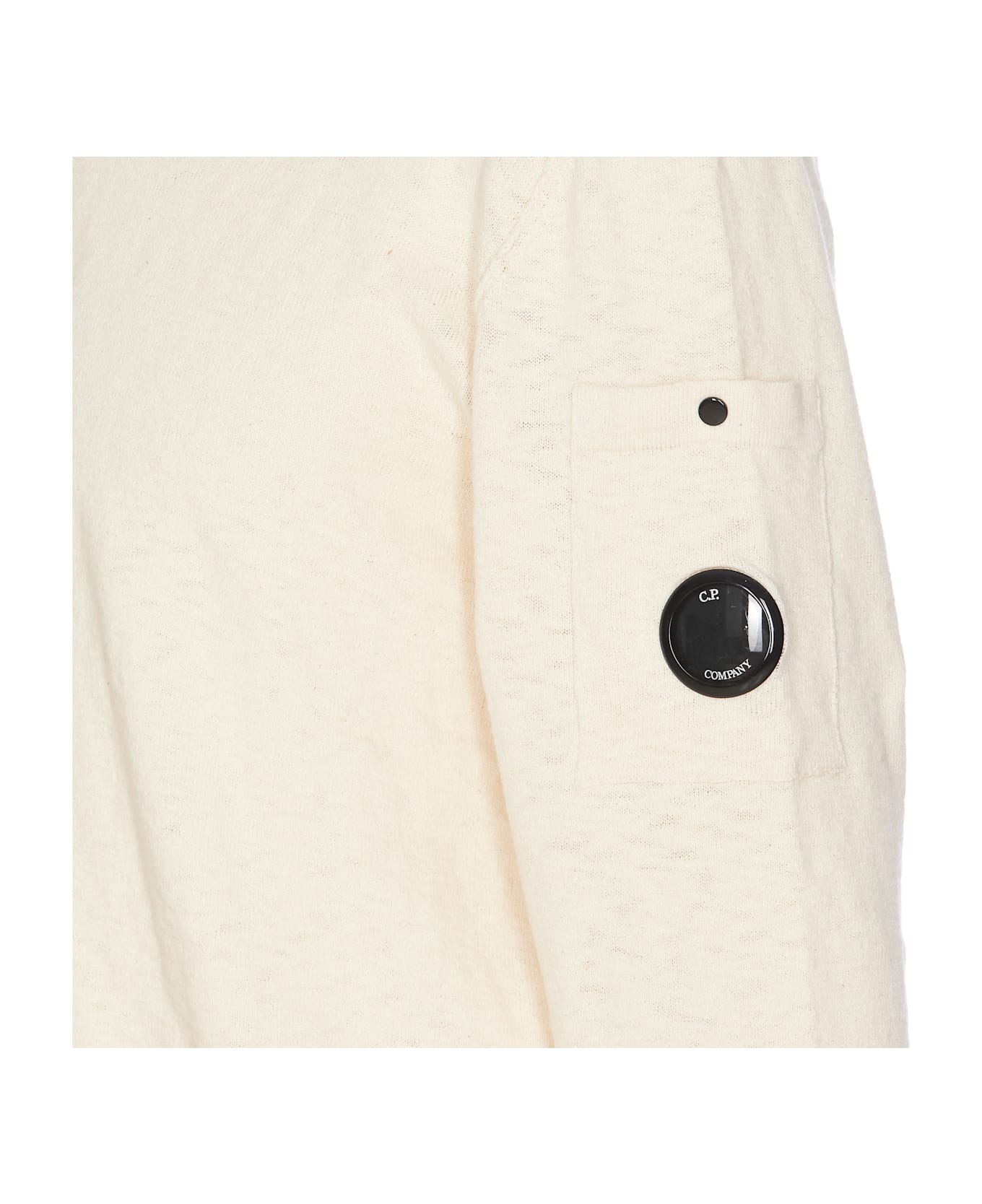 C.P. Company Logo Sweater - White