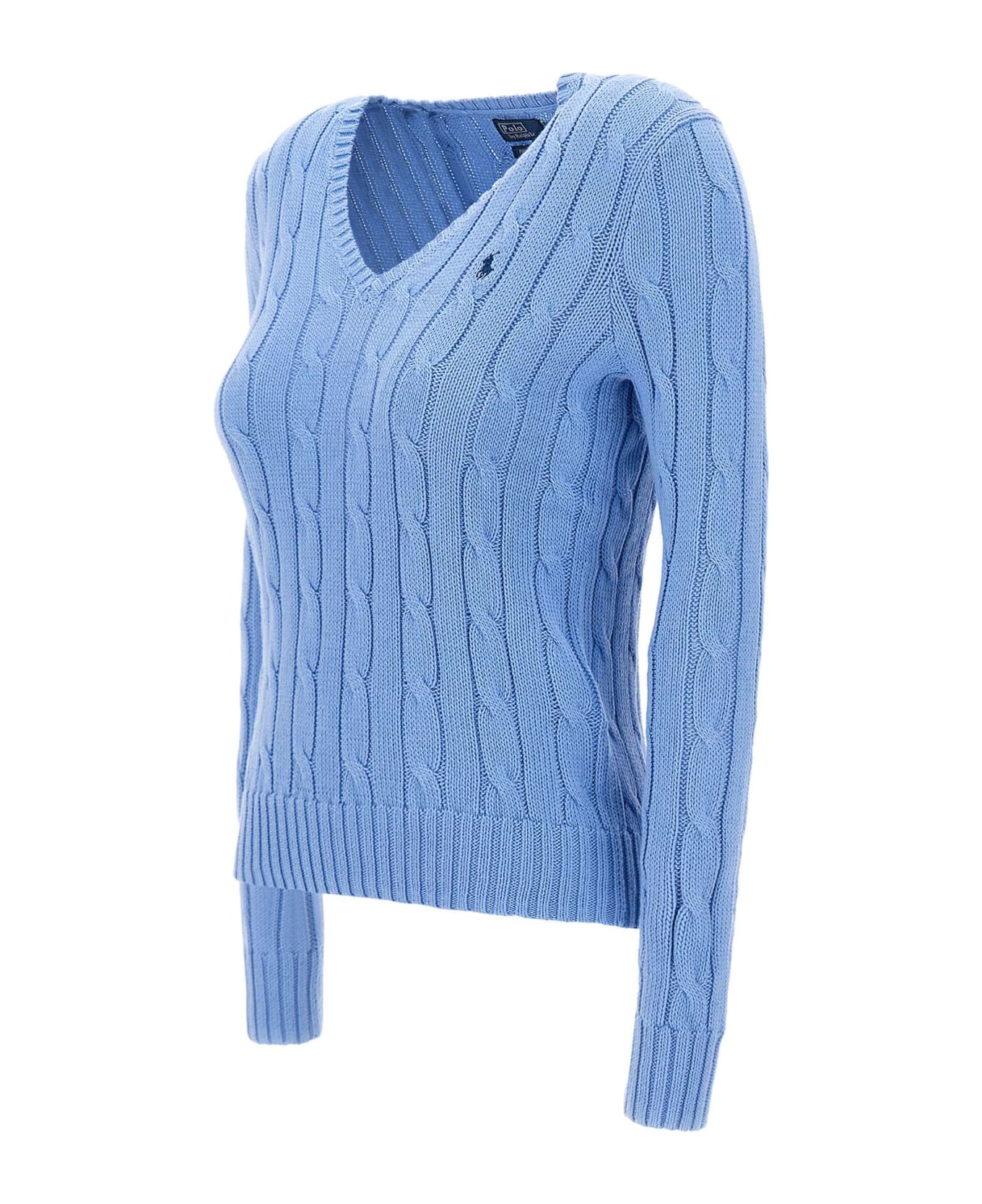 Polo Ralph Lauren "classic" Pima Cotton Sweater - LILAC