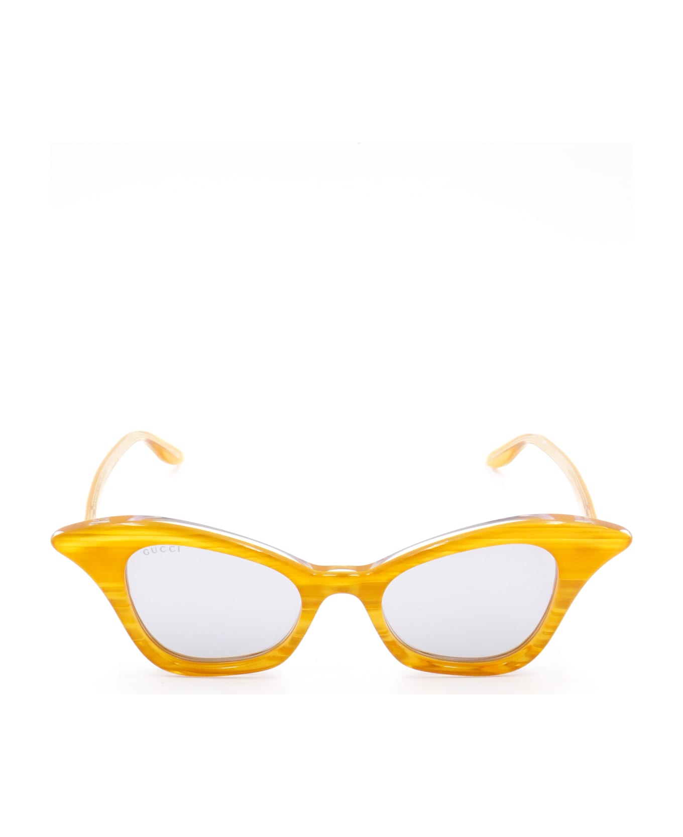 Gucci GG0707S Sunglasses - Yellow Yellow Silver