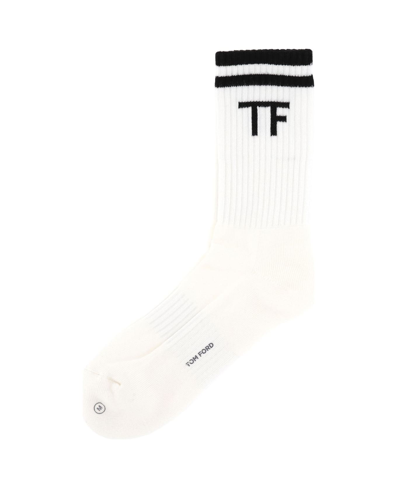 Tom Ford Sport Socks - ZAWBL COMBO WHITE & BLACK