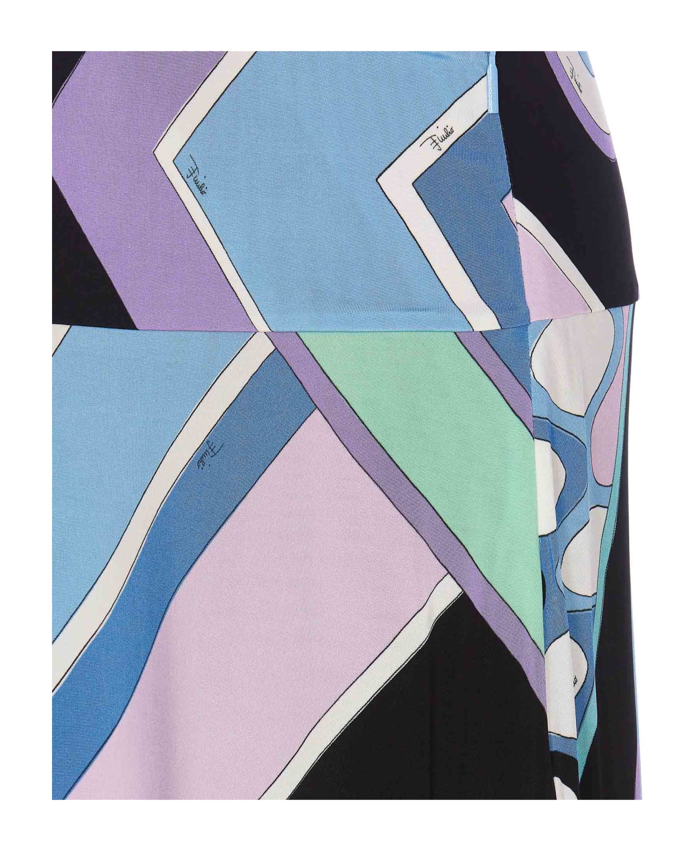 Pucci Vivara Print Maxi Skirt - MultiColour
