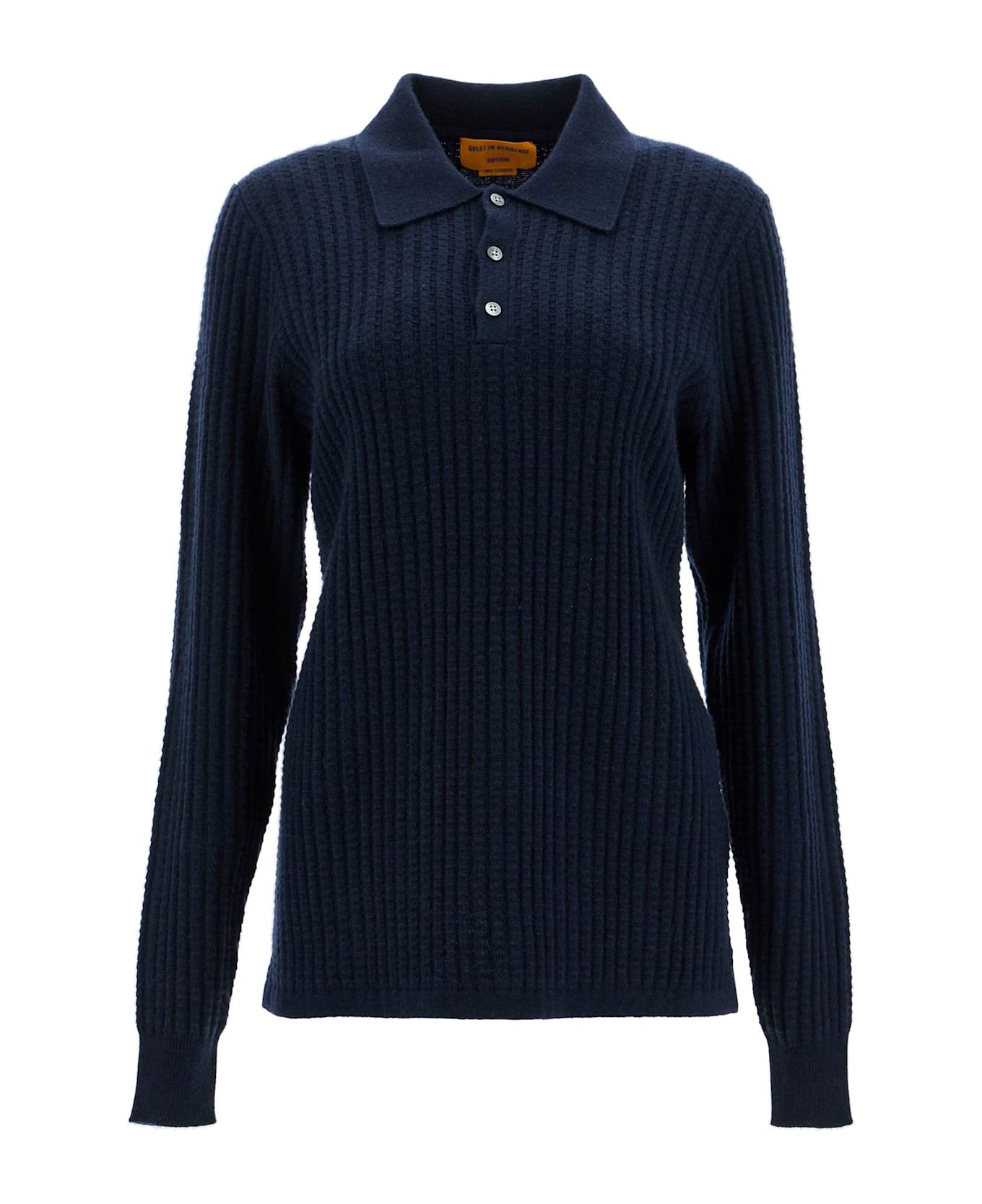 Guest in Residence Polo-inspired Pullover - MIDNIGHT (Blue)