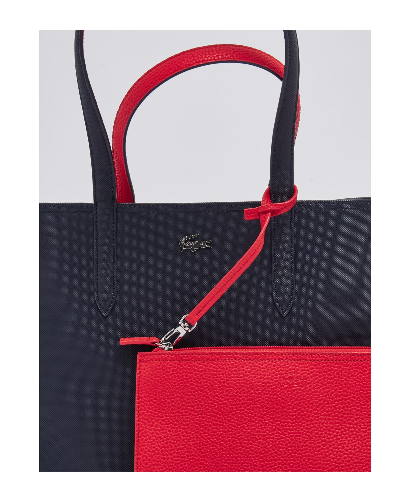 Lacoste Pvc Shopping Bag - NAVY-ROSSO