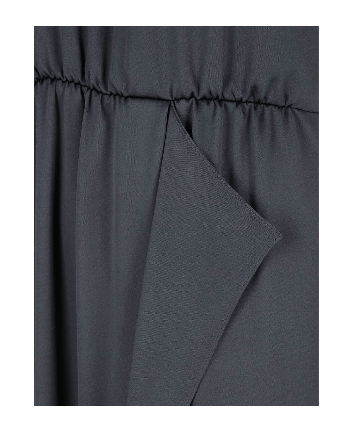 Giorgio Armani Silk Maxi Dress - Gray