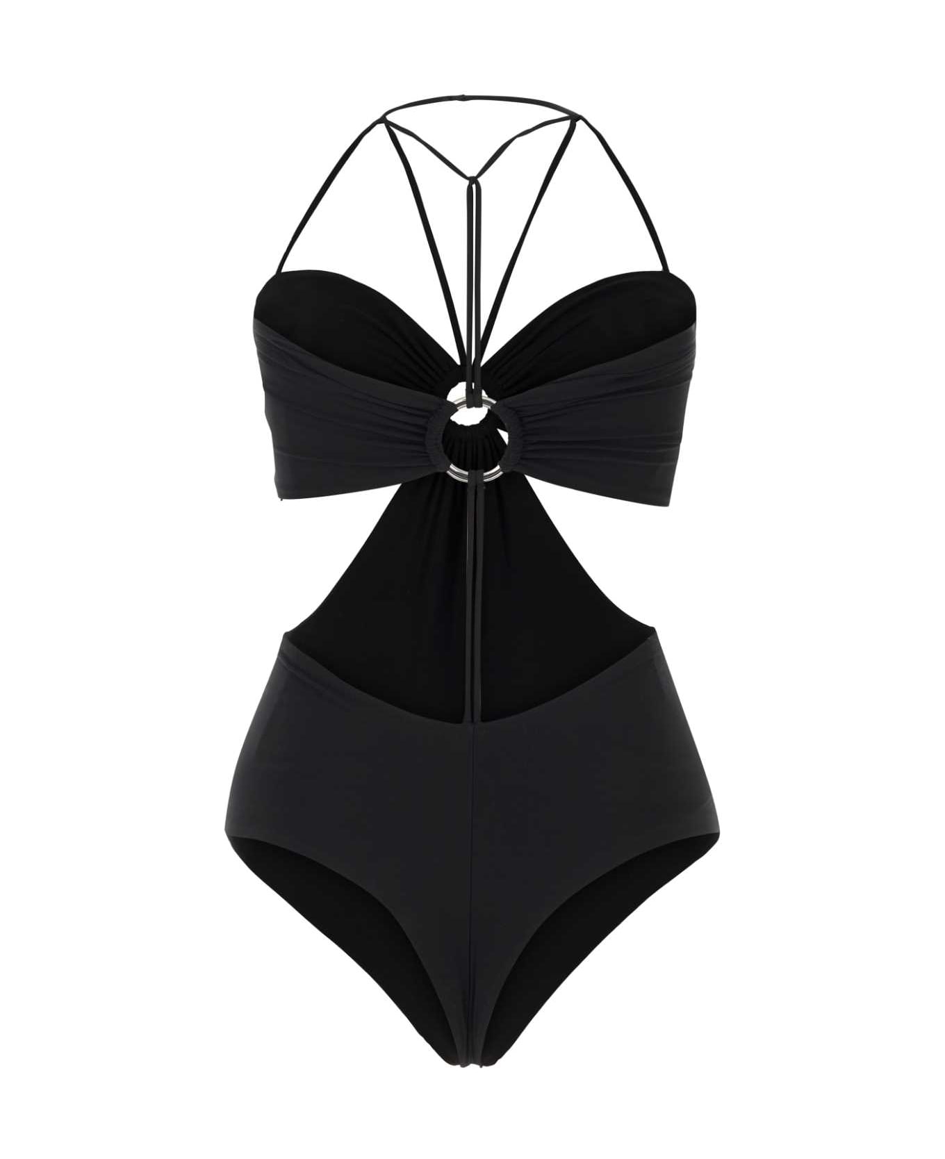Nensi Dojaka Black Stretch Polyester Swimsuit - BLACK