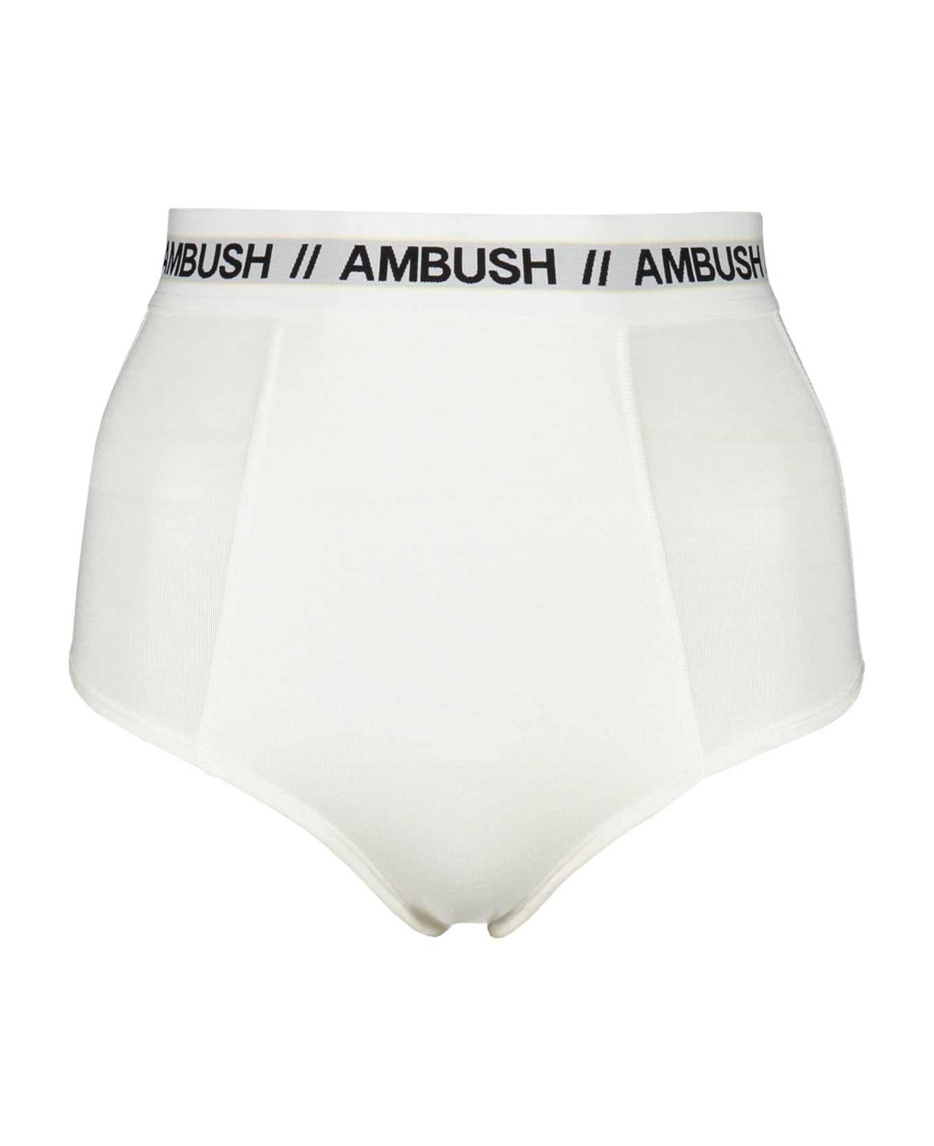 AMBUSH Plain Color Briefs - White