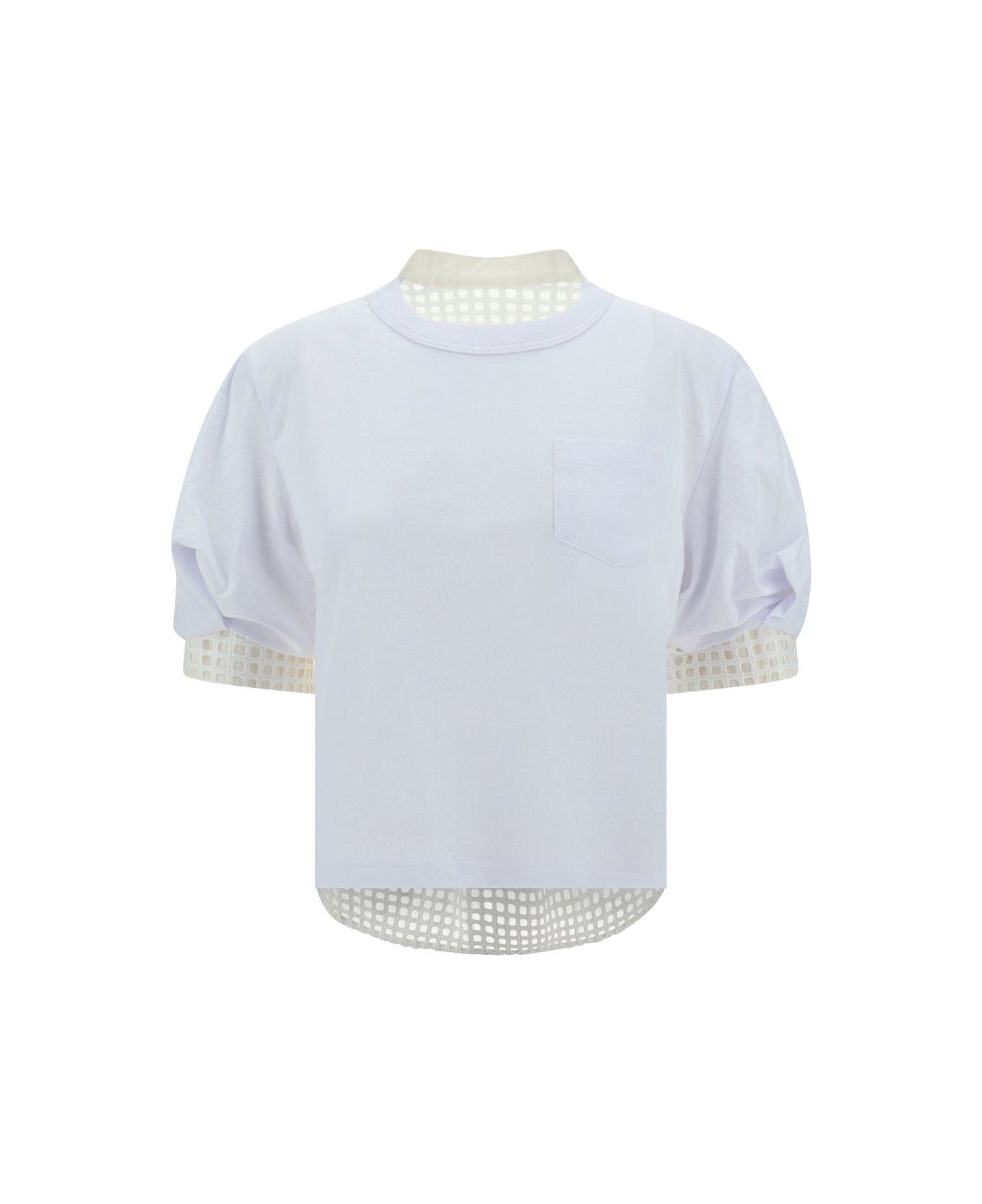 Sacai Saca Layered Crewneck T-shirt - WHITE Tシャツ