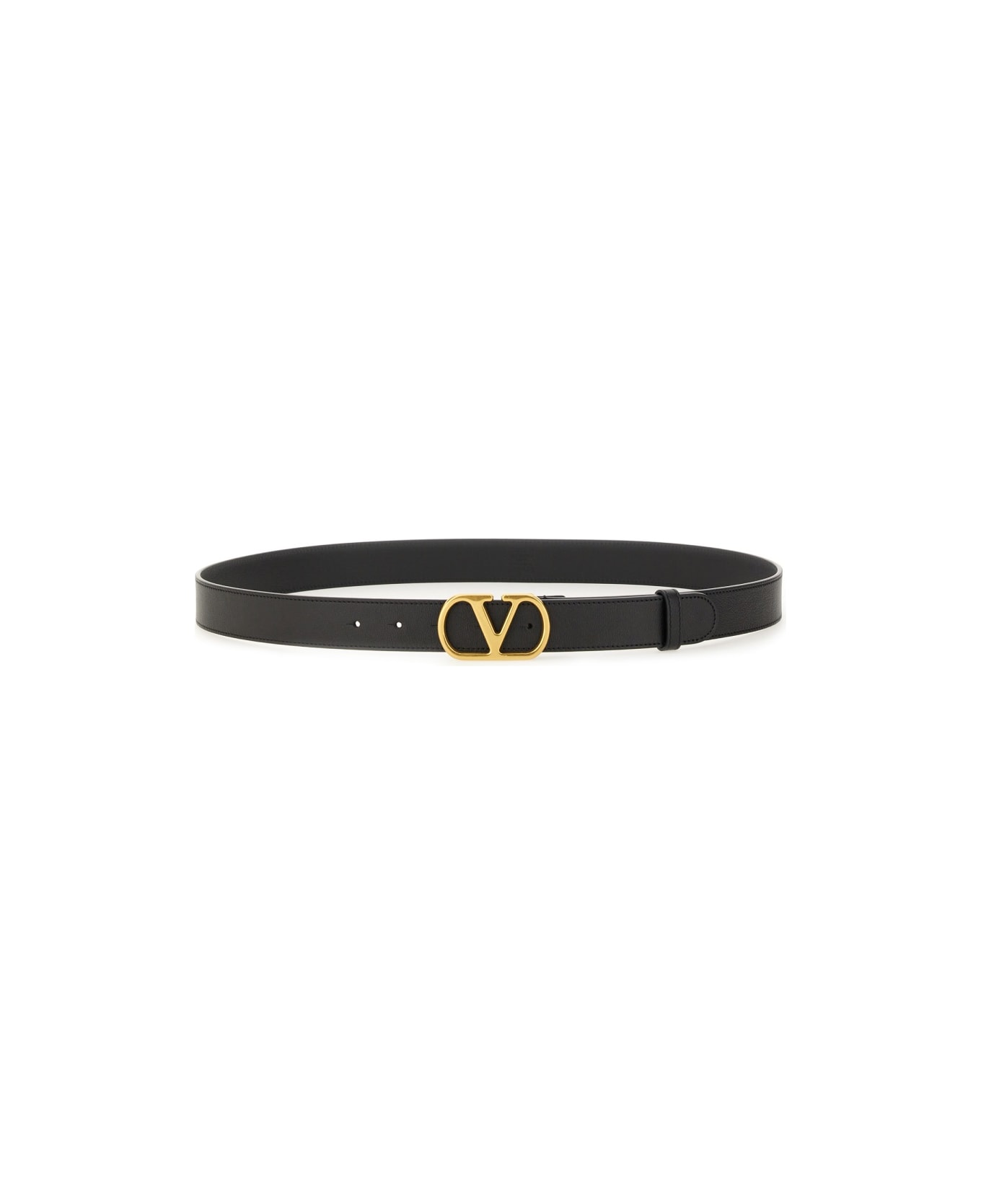 Valentino Garavani "vlogo Signature" Belt - BLACK