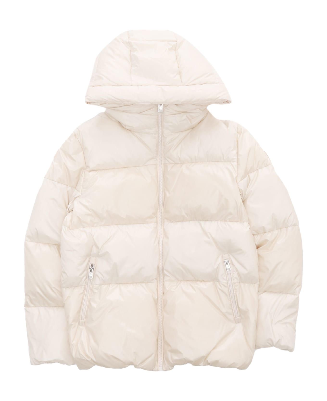 Woolrich Glossy Quilted Down Jacket - CREAM